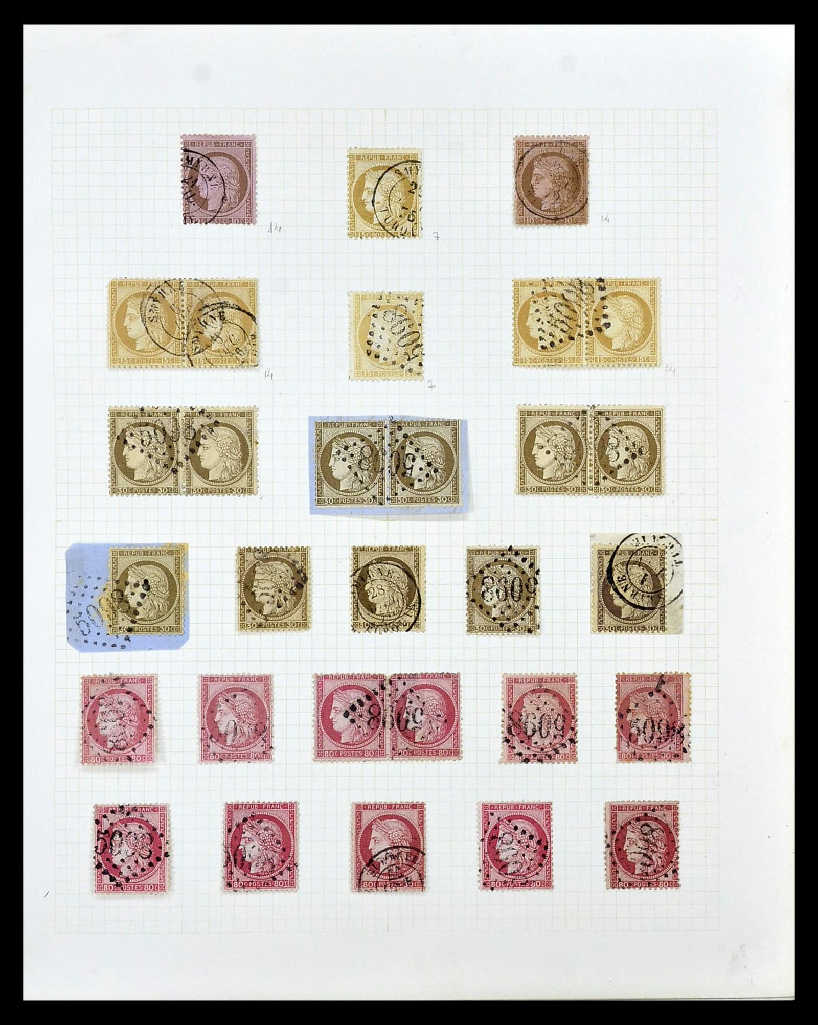 35100 031 - Postzegelverzameling 35100 Franse post in de Levant SUPERverzameling 