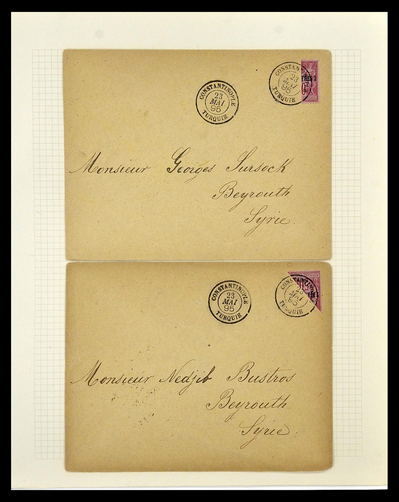 35100 034 - Postzegelverzameling 35100 Franse post in de Levant SUPERverzameling 