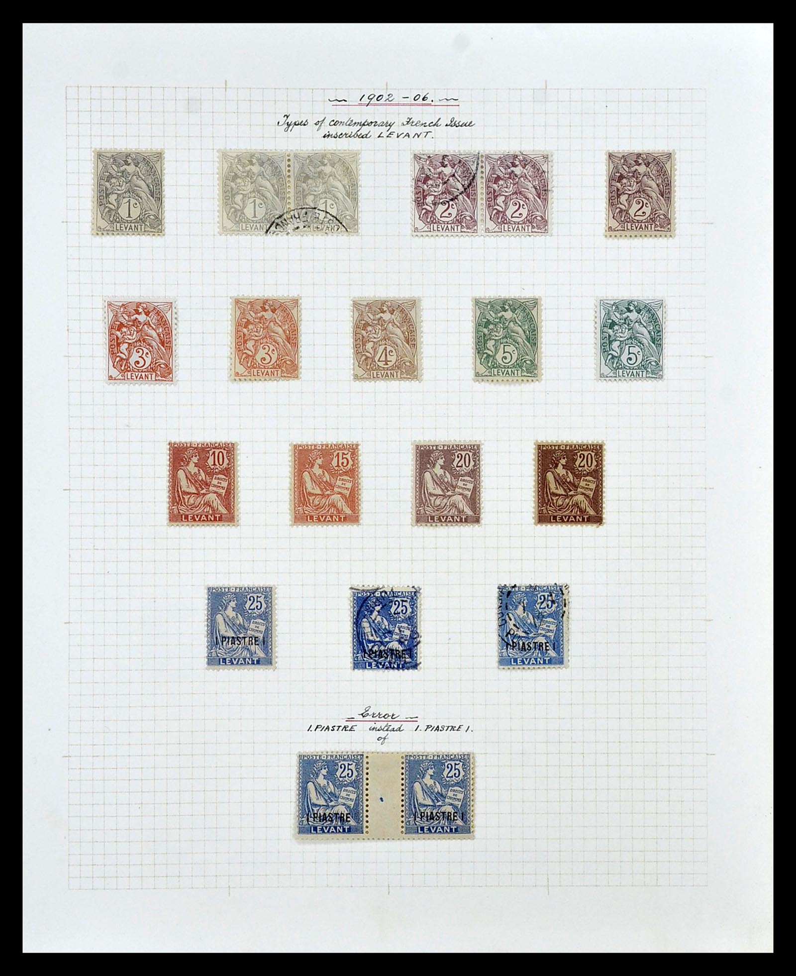 35100 035 - Postzegelverzameling 35100 Franse post in de Levant SUPERverzameling 