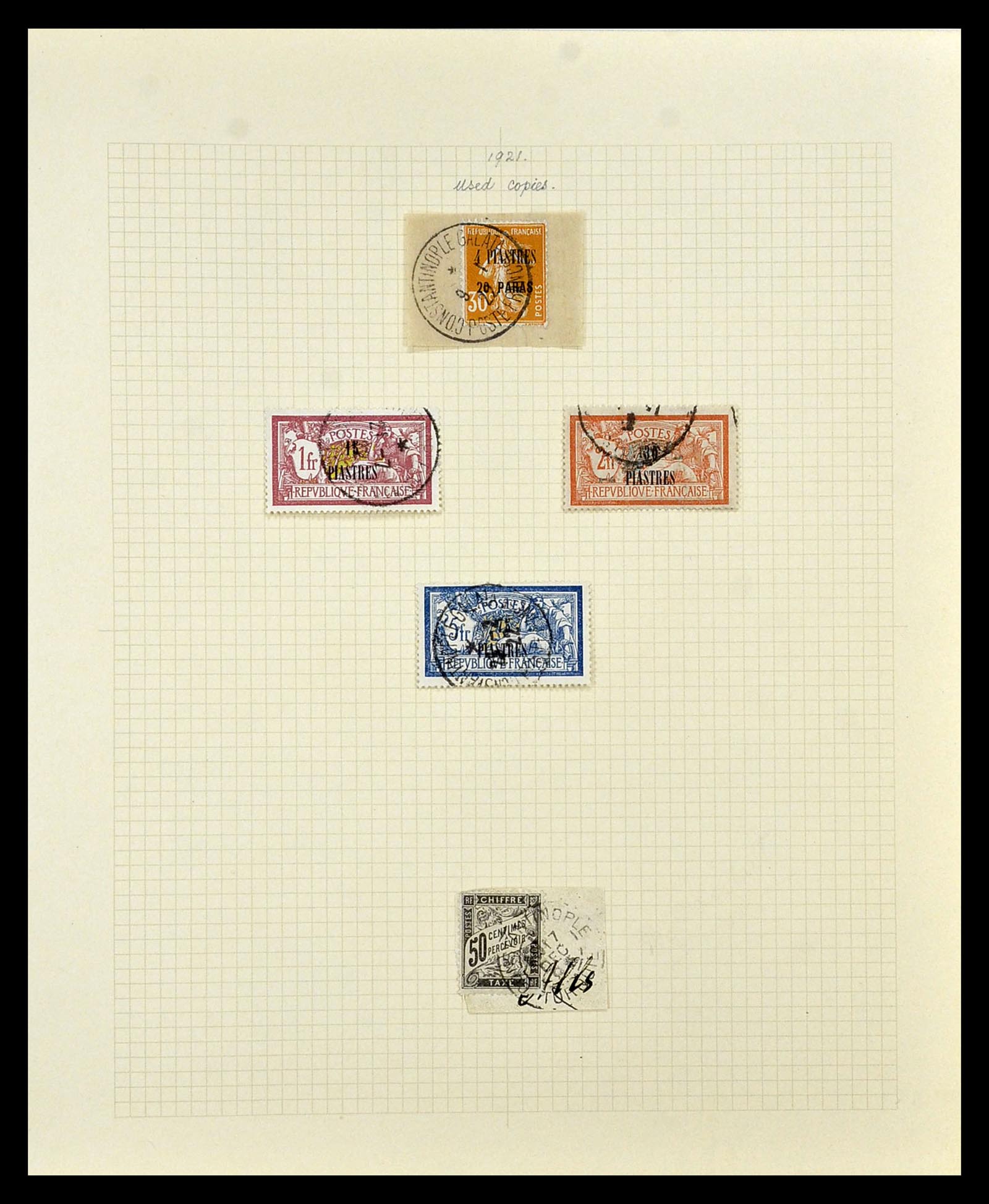 35100 038 - Stamp Collection 35100 French post in Levant SUPERcollection 1853-1923.