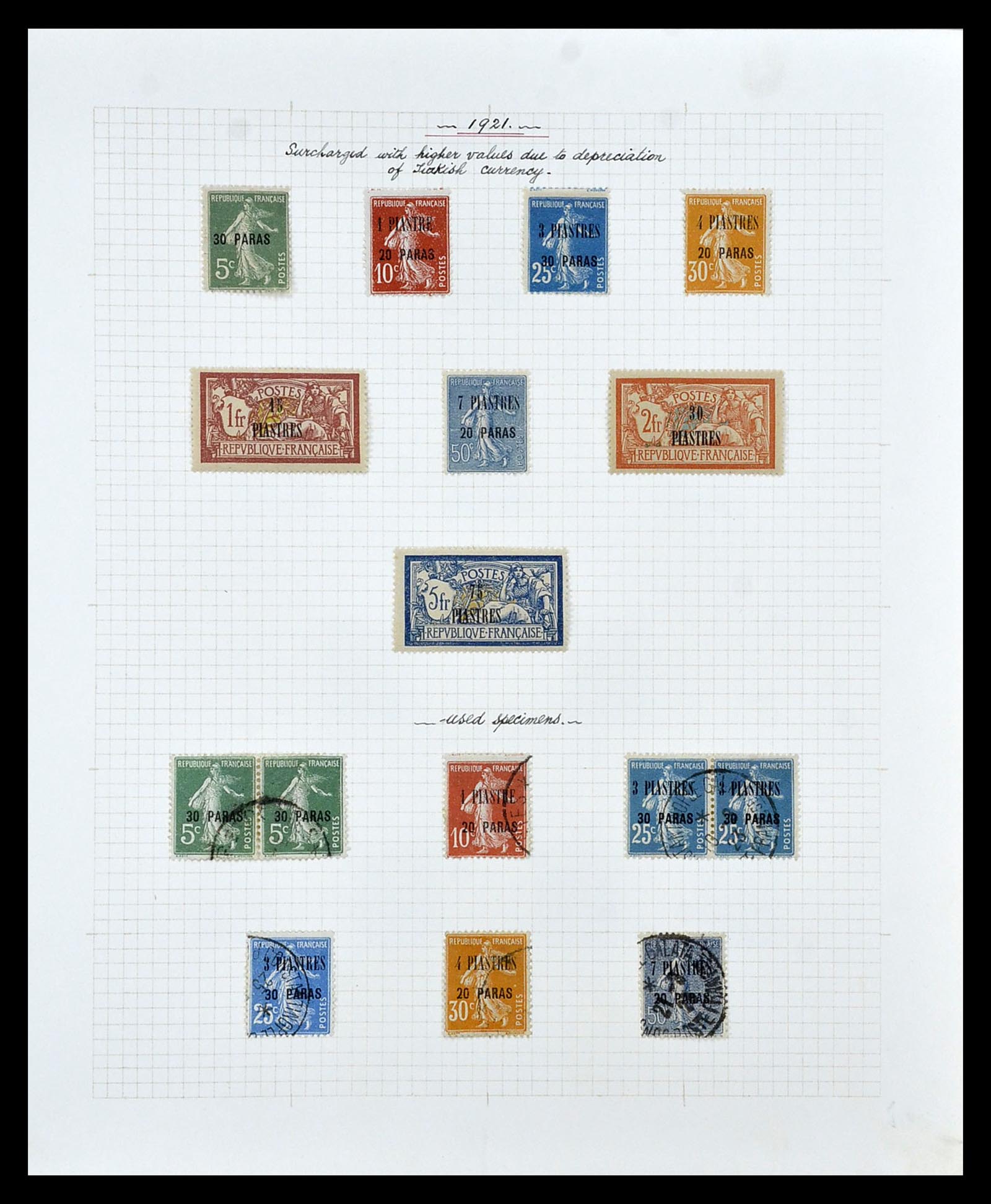 35100 039 - Postzegelverzameling 35100 Franse post in de Levant SUPERverzameling 