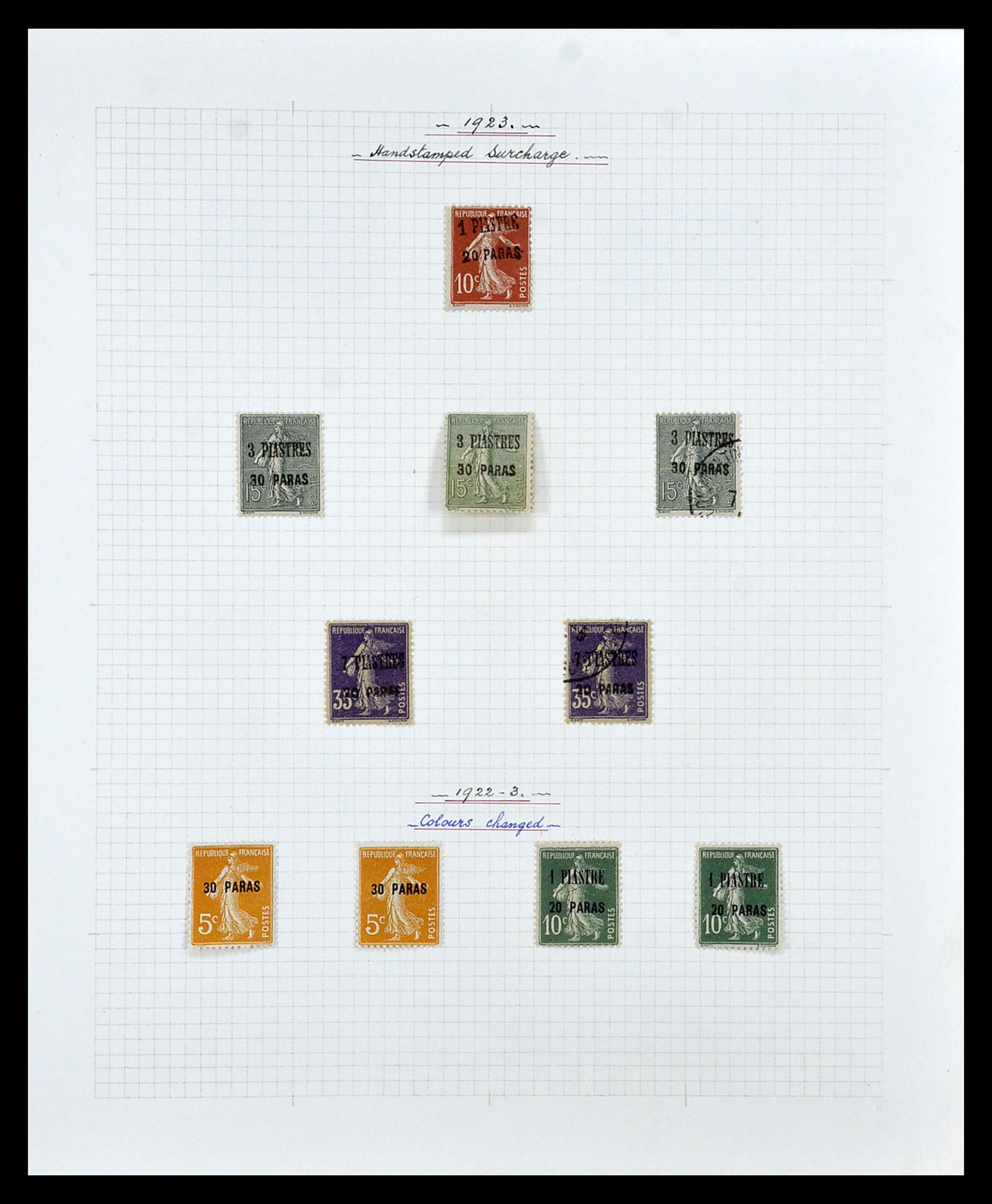 35100 040 - Postzegelverzameling 35100 Franse post in de Levant SUPERverzameling 