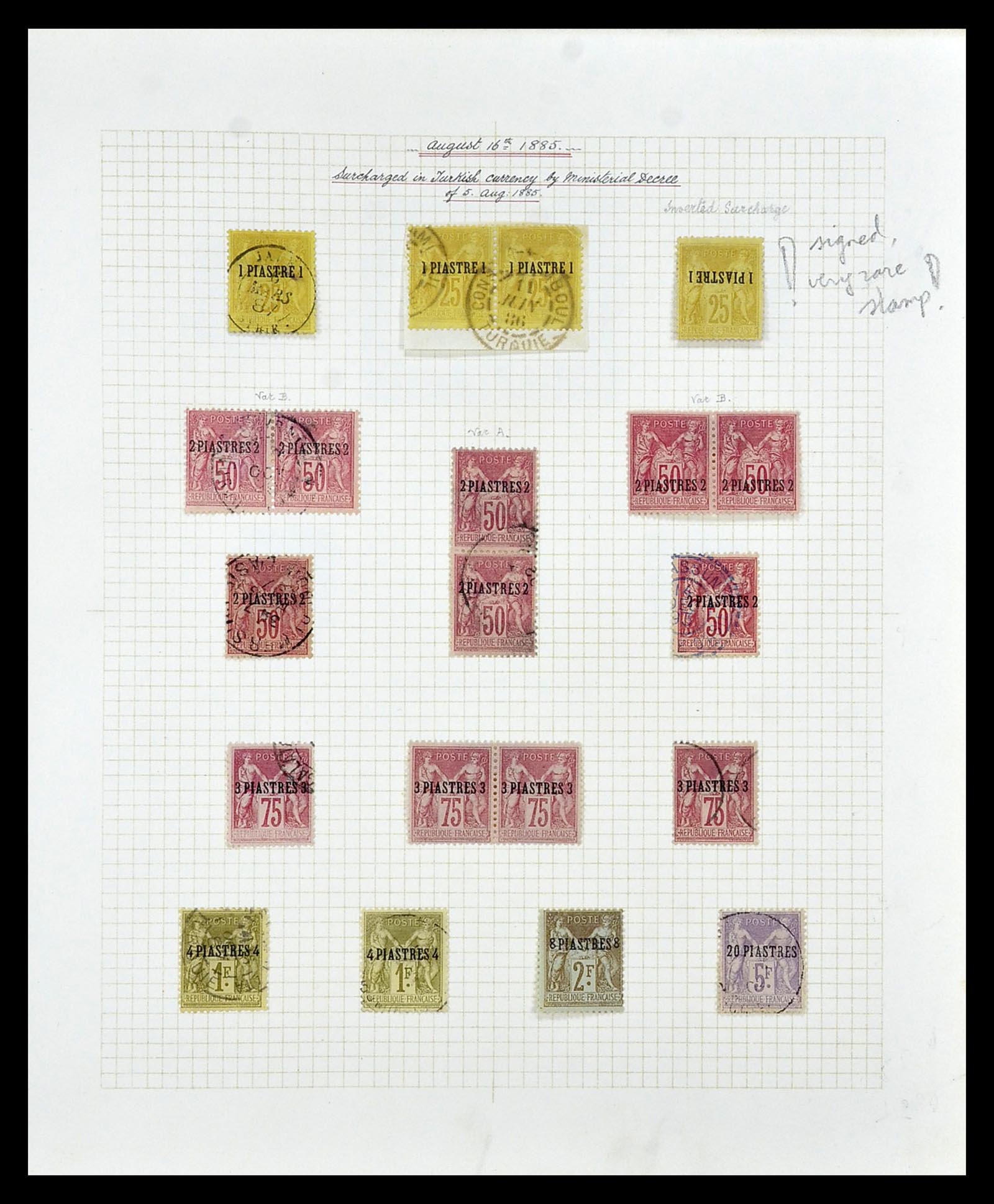35100 042 - Postzegelverzameling 35100 Franse post in de Levant SUPERverzameling 