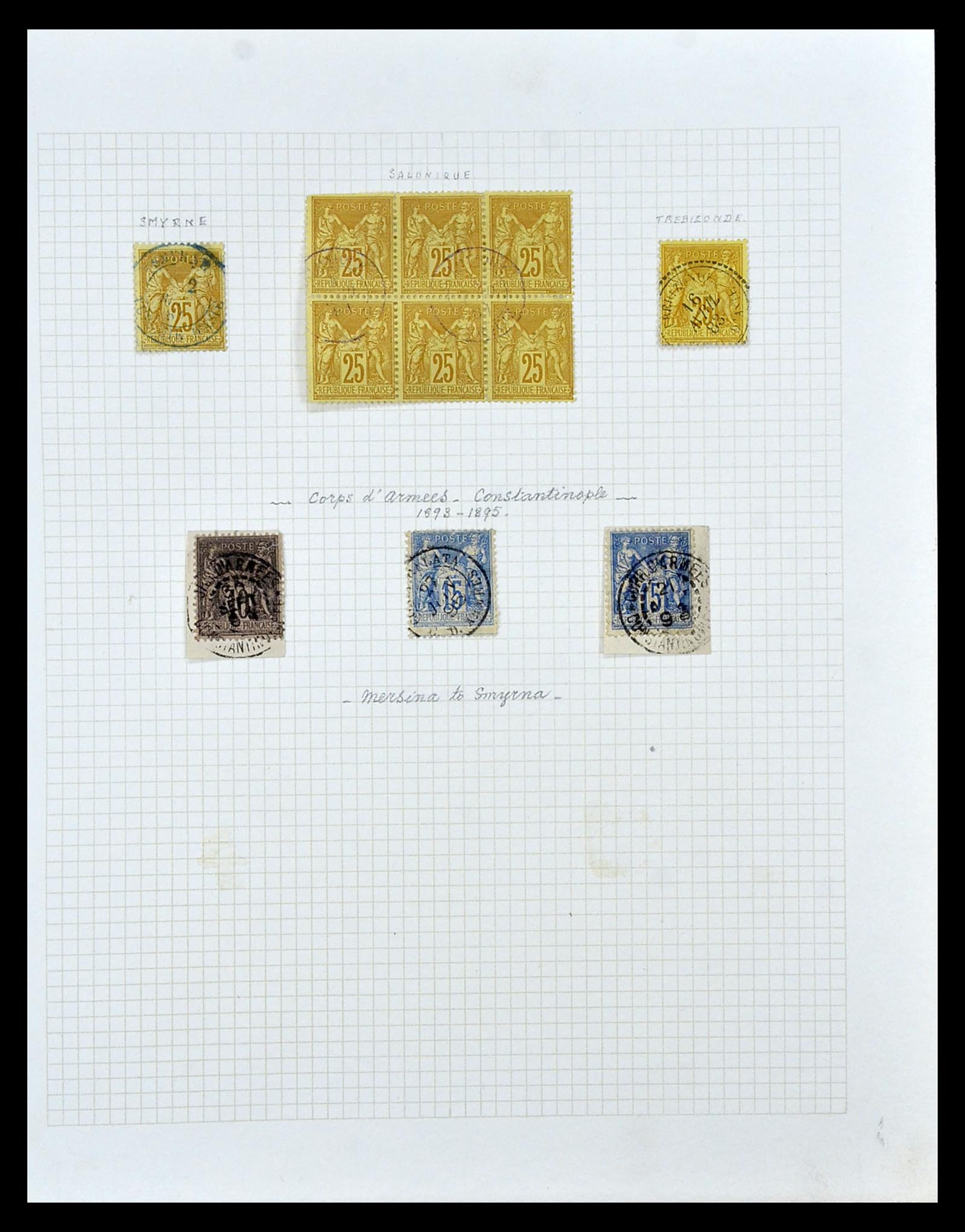 35100 043 - Postzegelverzameling 35100 Franse post in de Levant SUPERverzameling 
