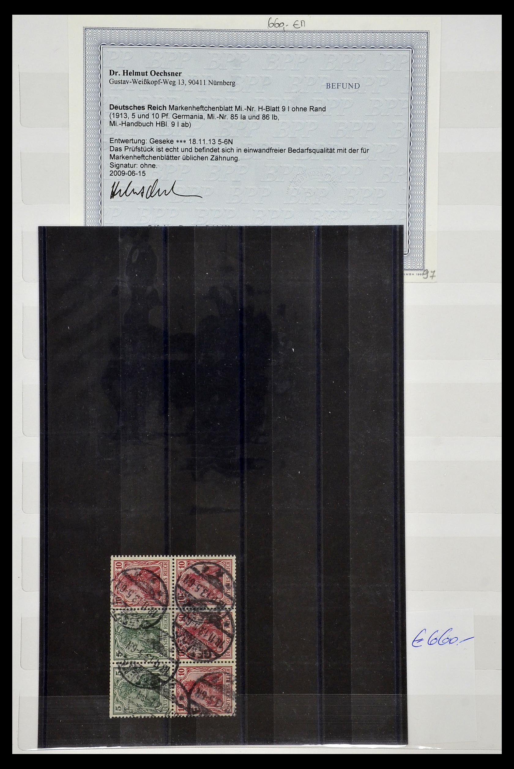 35101 002 - Postzegelverzameling 35101 Duitse Rijk combinaties 1912-1922.