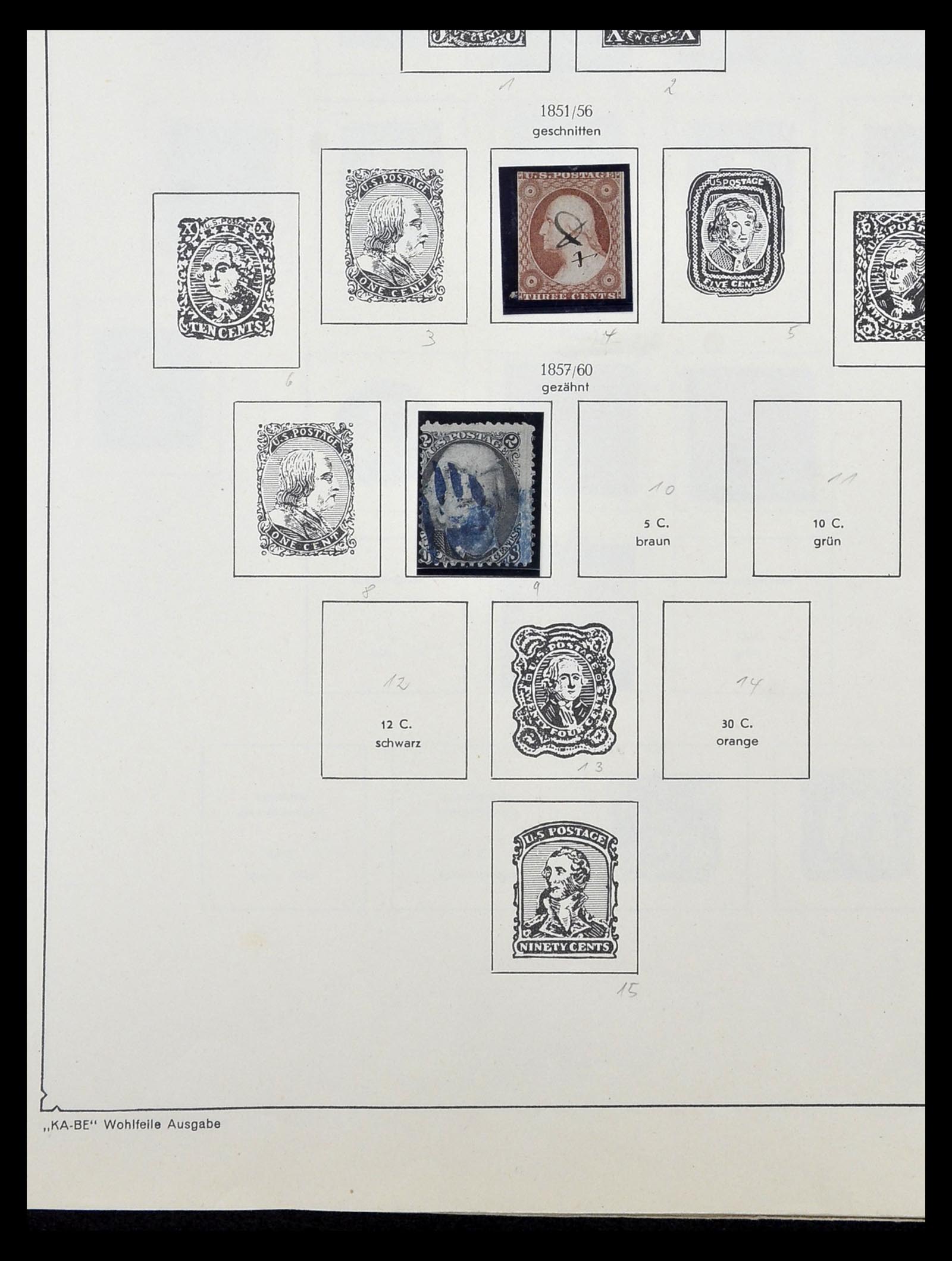 35102 001 - Stamp Collection 35102 USA 1851-1966.