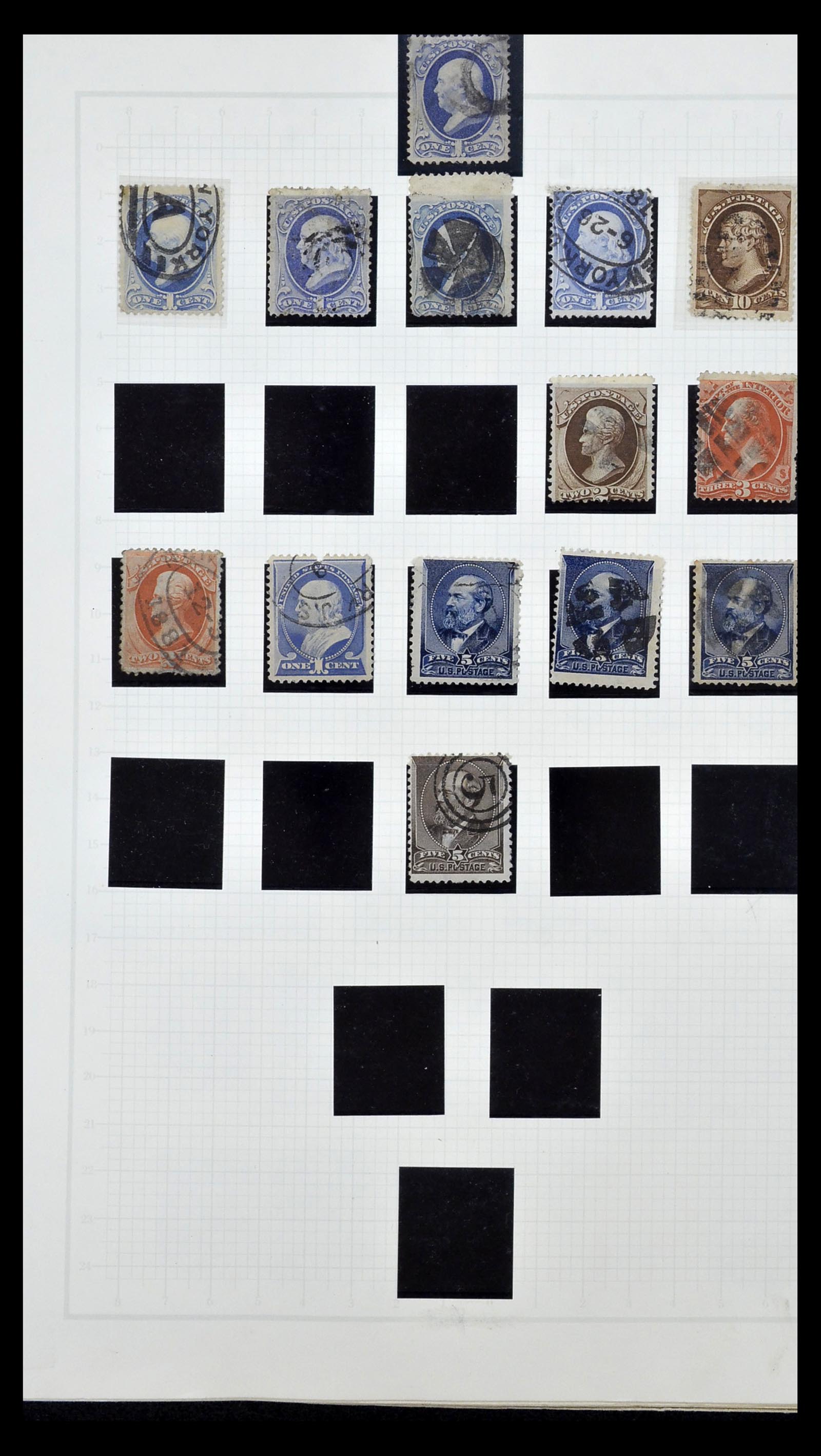 35102 003 - Postzegelverzameling 35102 USA 1851-1966.