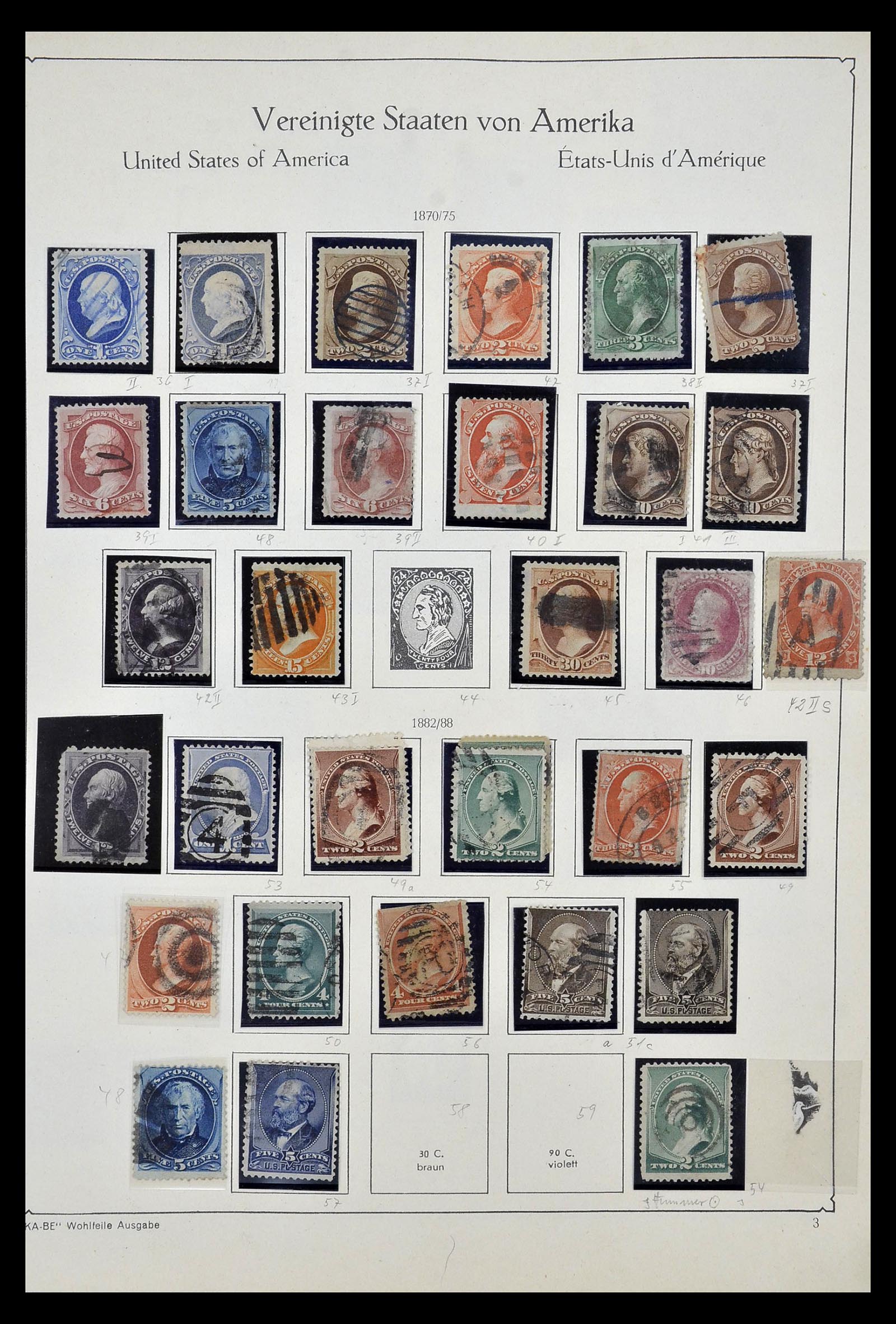 35102 004 - Postzegelverzameling 35102 USA 1851-1966.