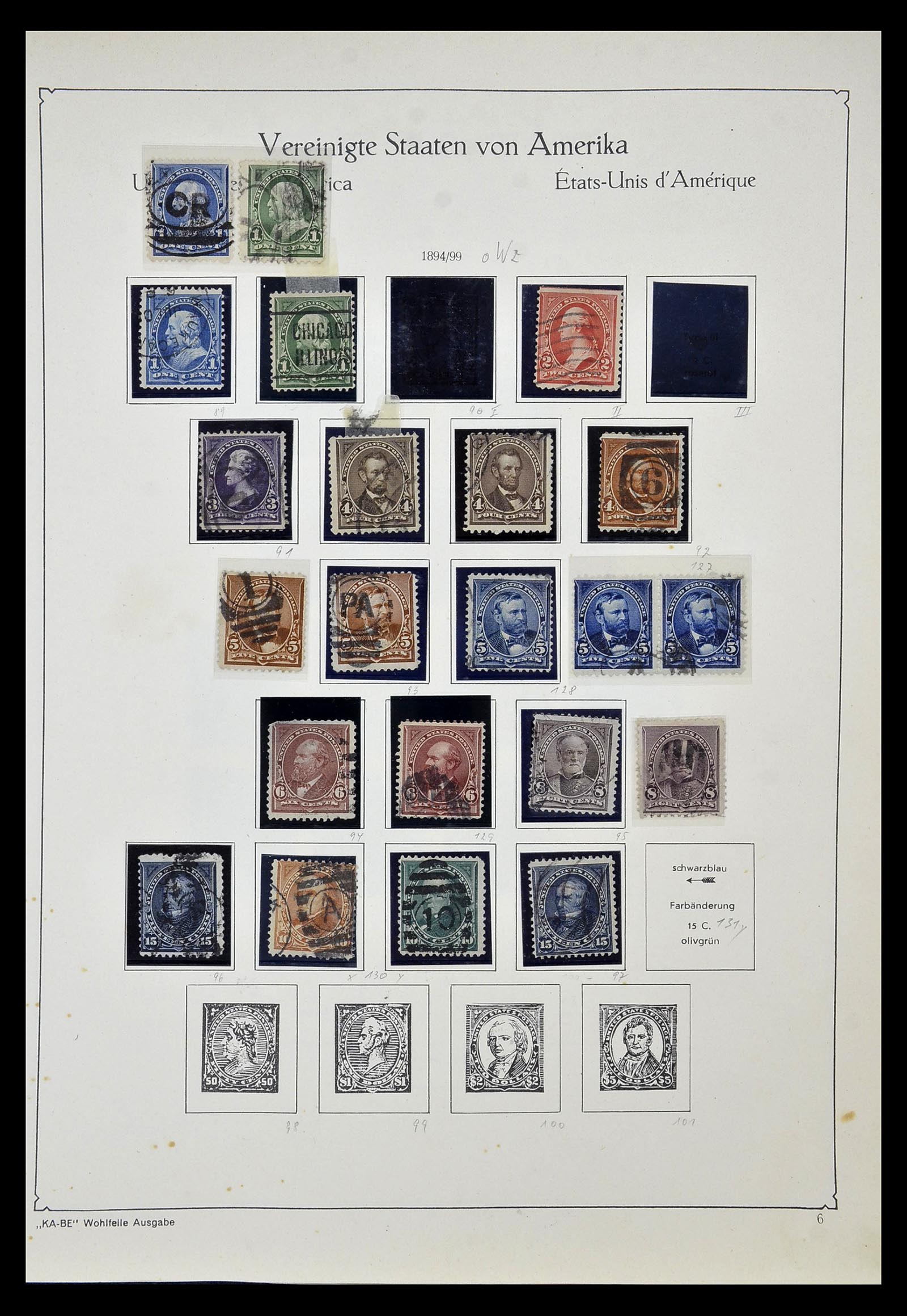 35102 007 - Postzegelverzameling 35102 USA 1851-1966.