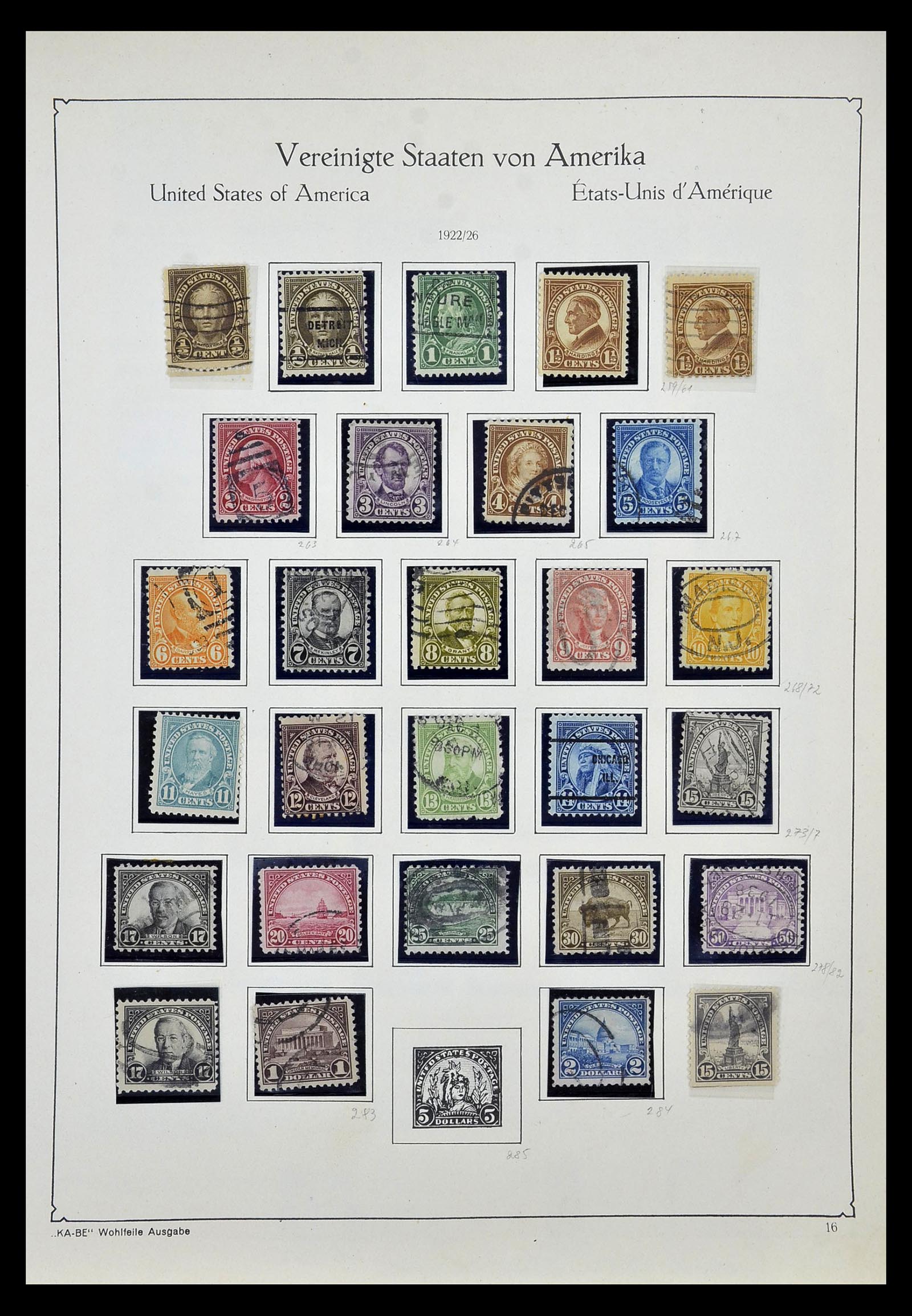 35102 025 - Postzegelverzameling 35102 USA 1851-1966.