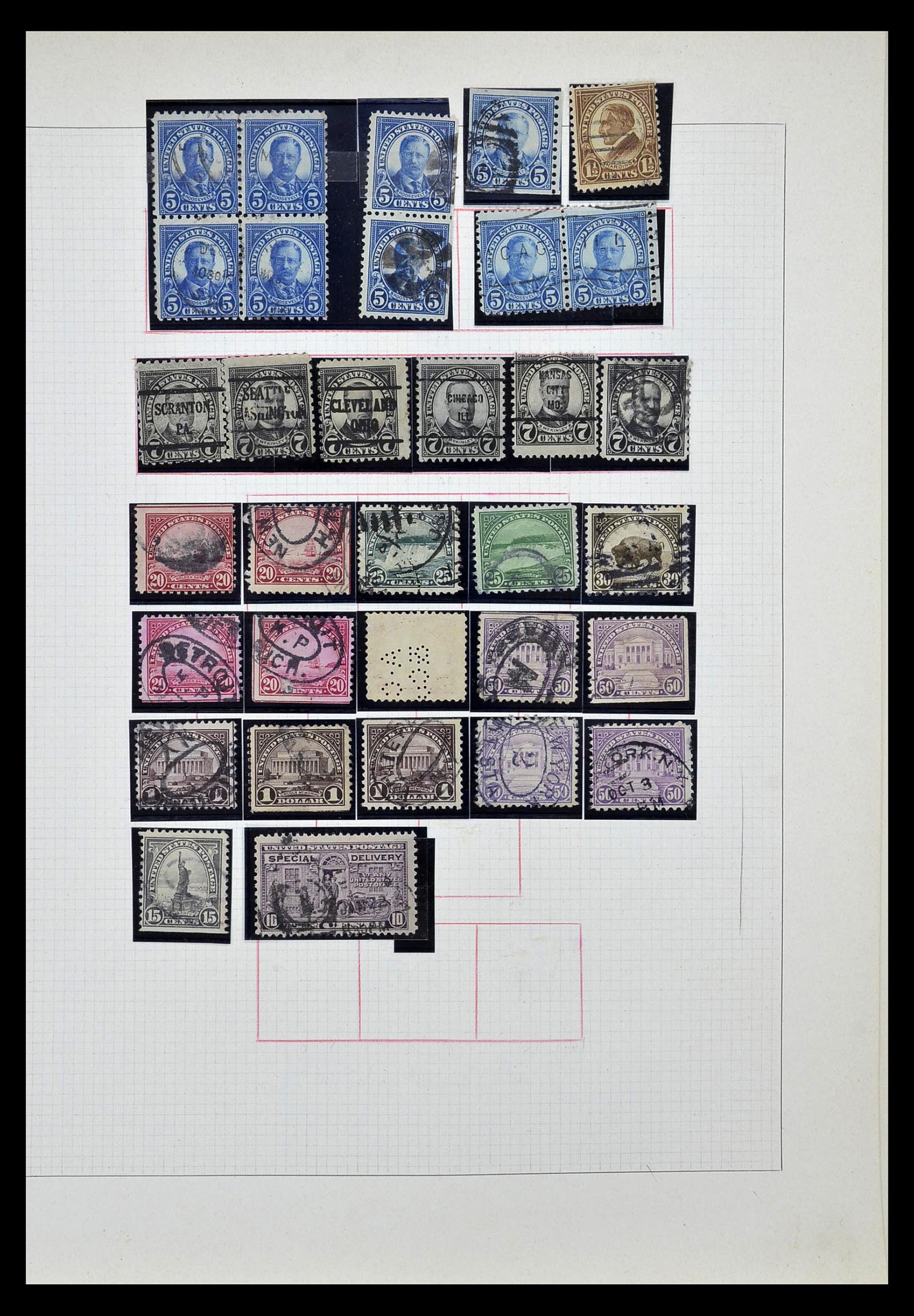 35102 027 - Stamp Collection 35102 USA 1851-1966.