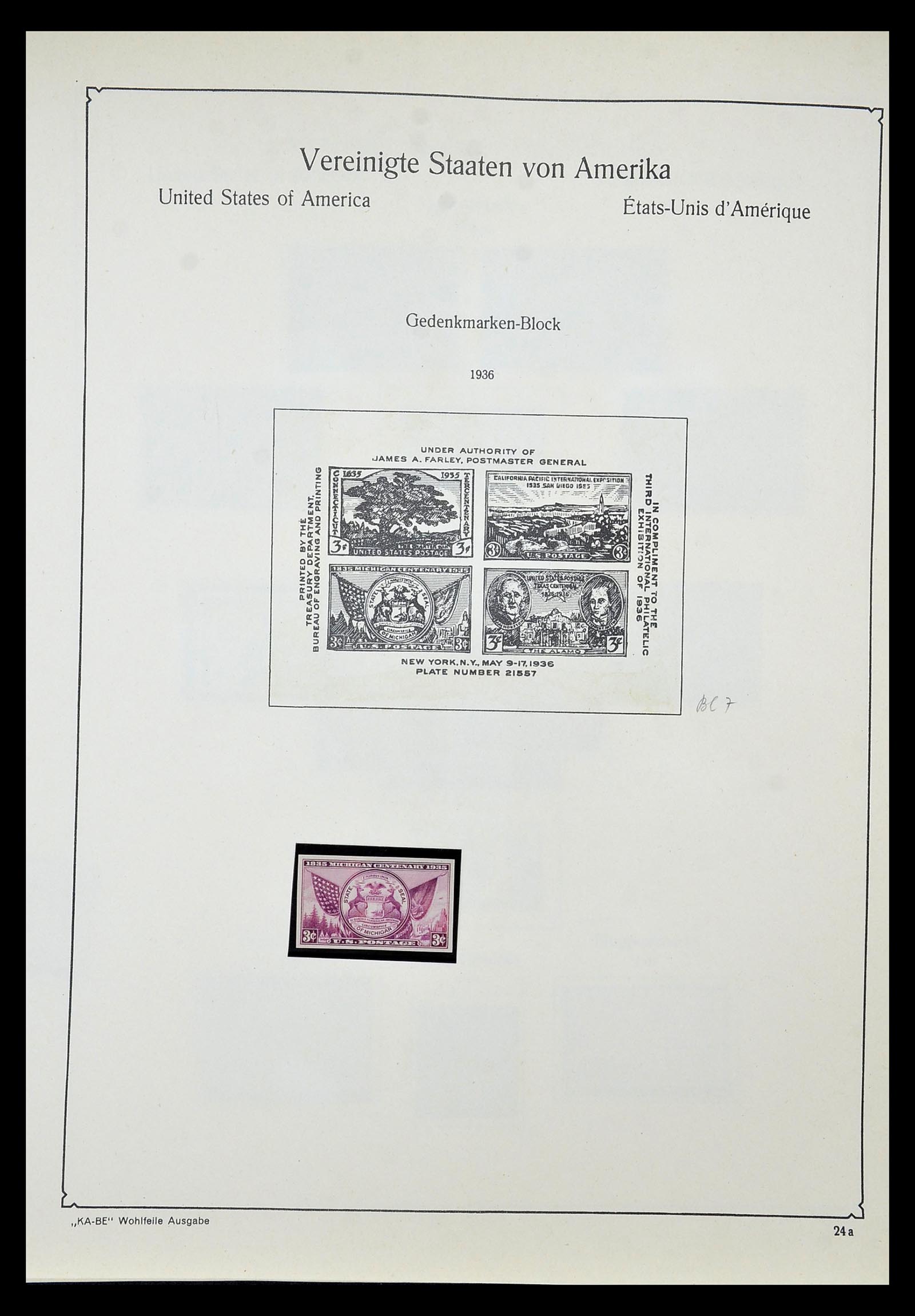 35102 036 - Postzegelverzameling 35102 USA 1851-1966.