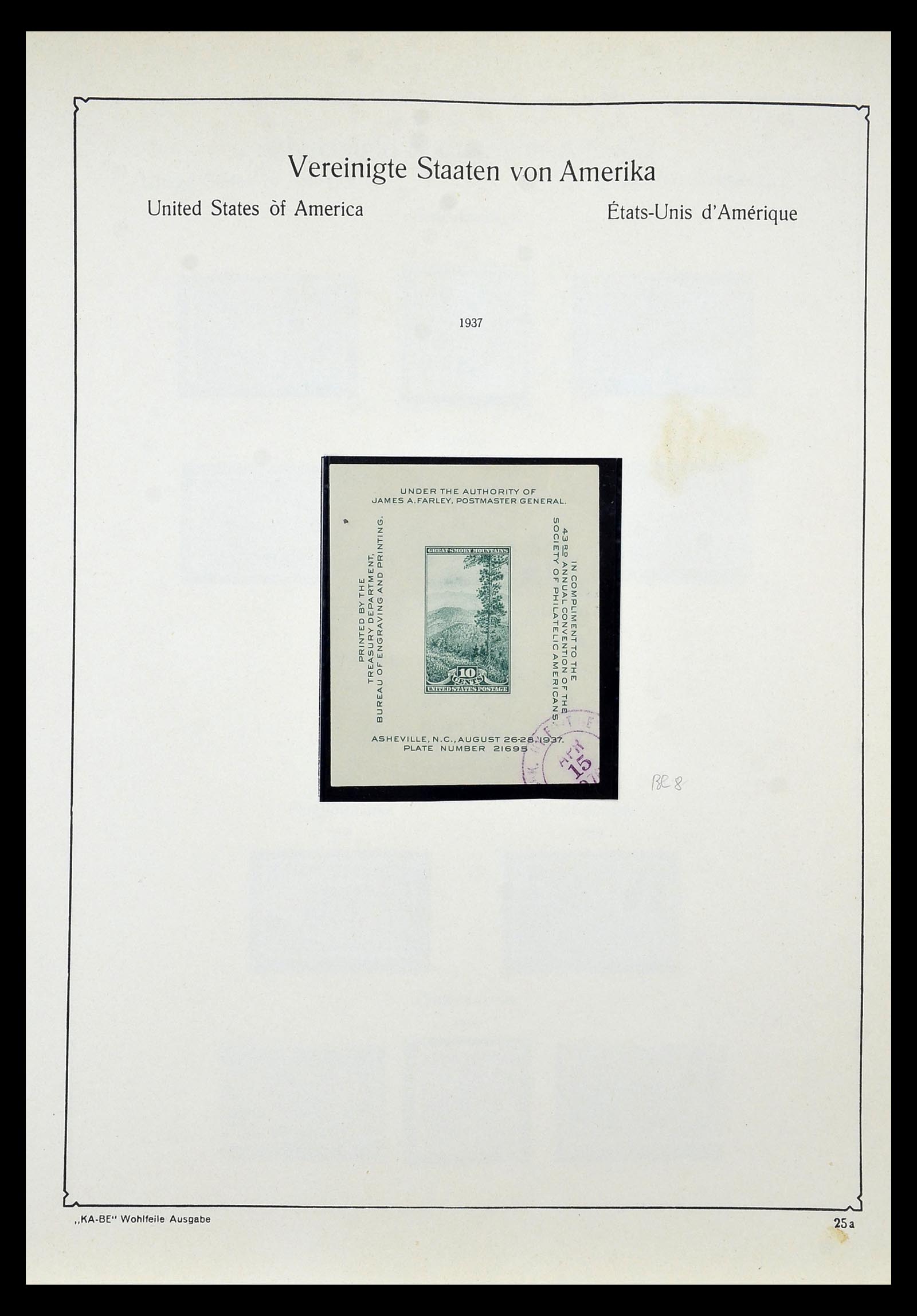 35102 038 - Postzegelverzameling 35102 USA 1851-1966.