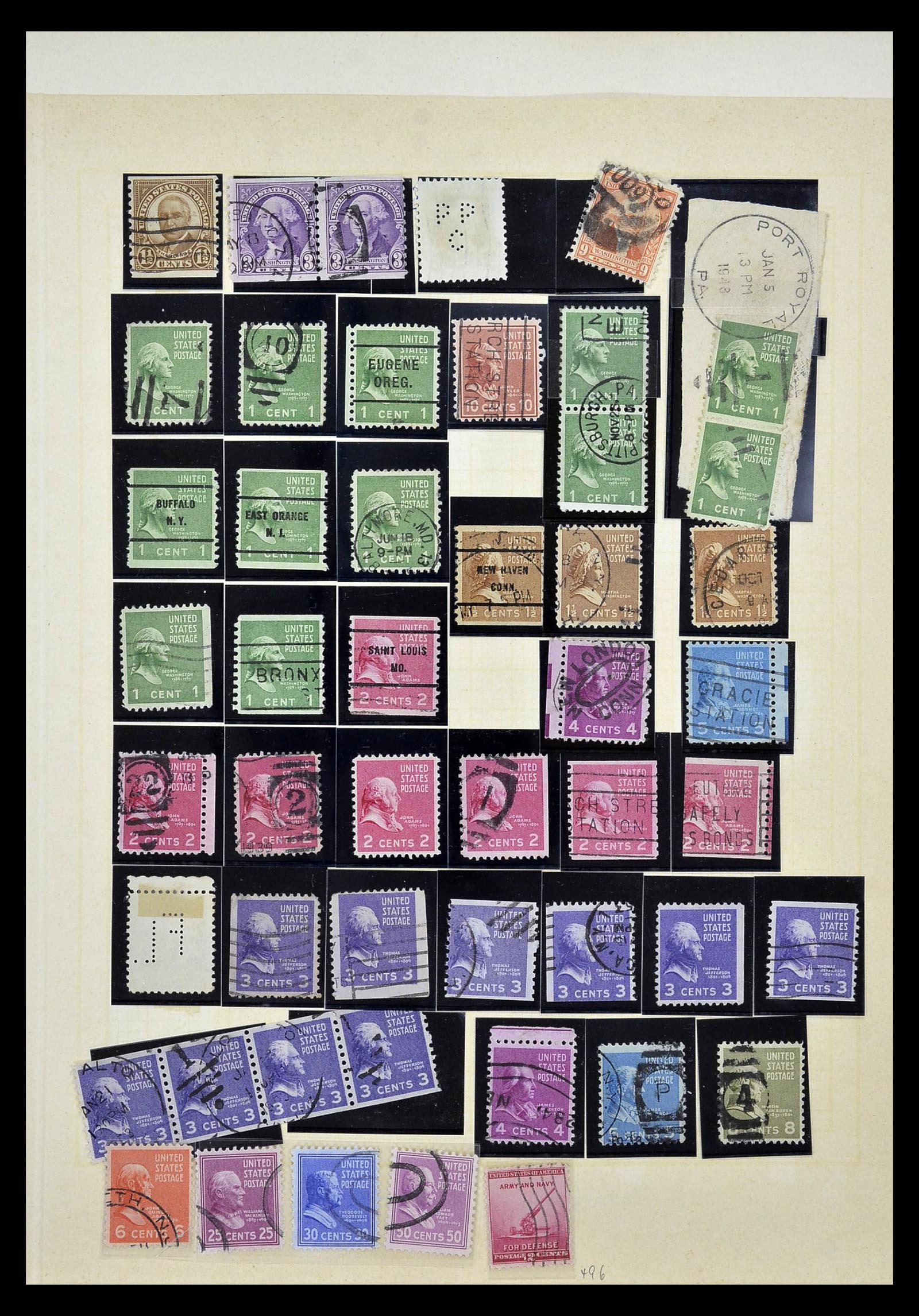 35102 040 - Postzegelverzameling 35102 USA 1851-1966.
