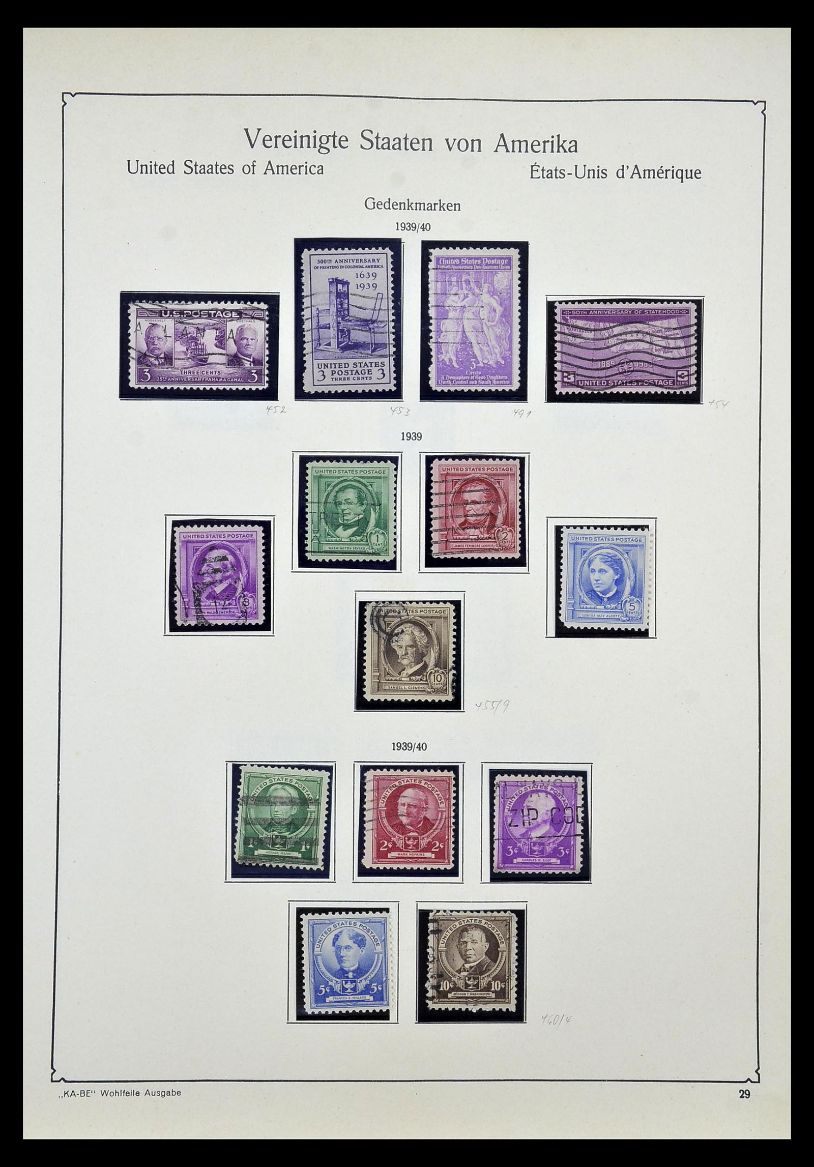 35102 043 - Postzegelverzameling 35102 USA 1851-1966.