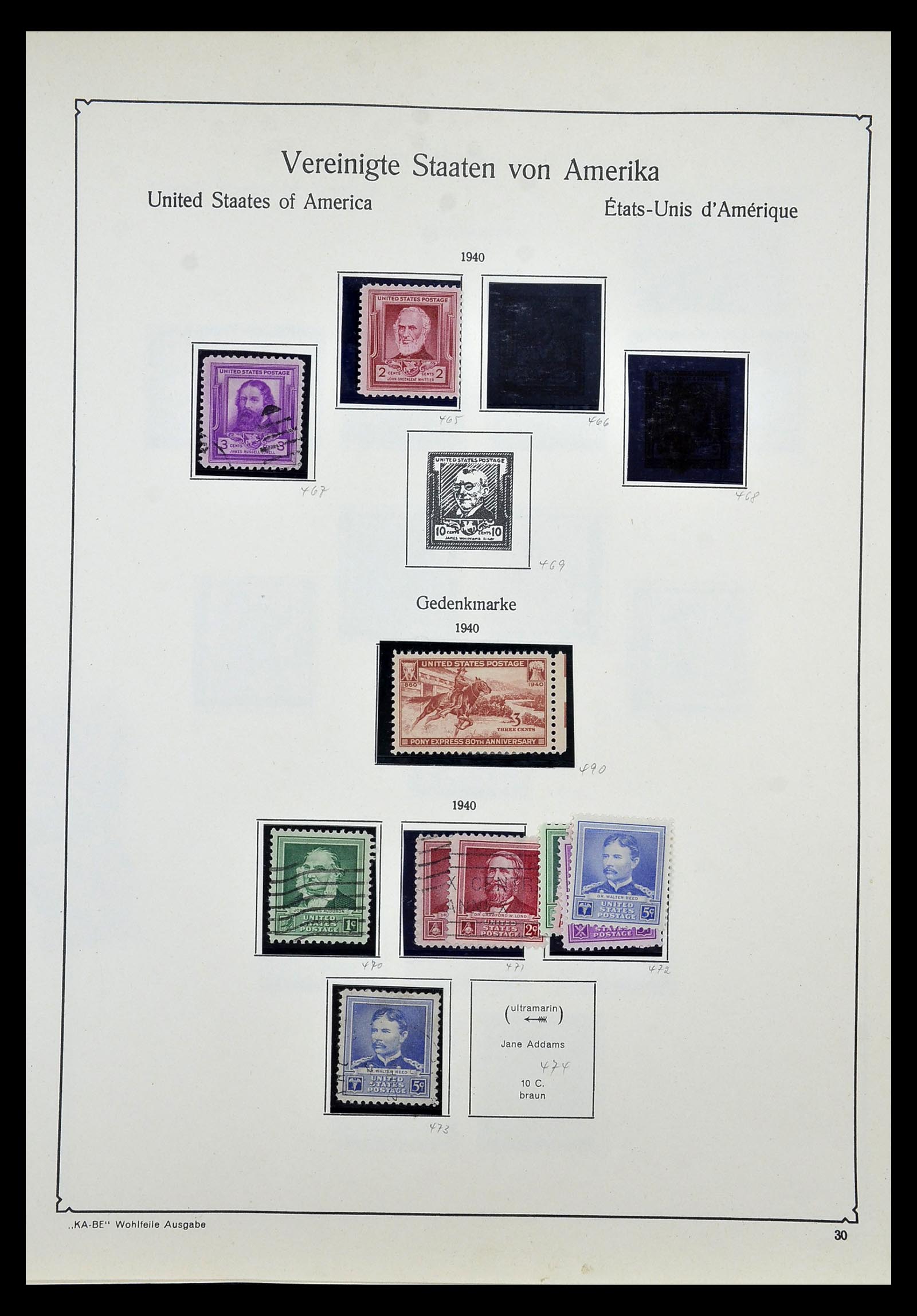 35102 044 - Stamp Collection 35102 USA 1851-1966.