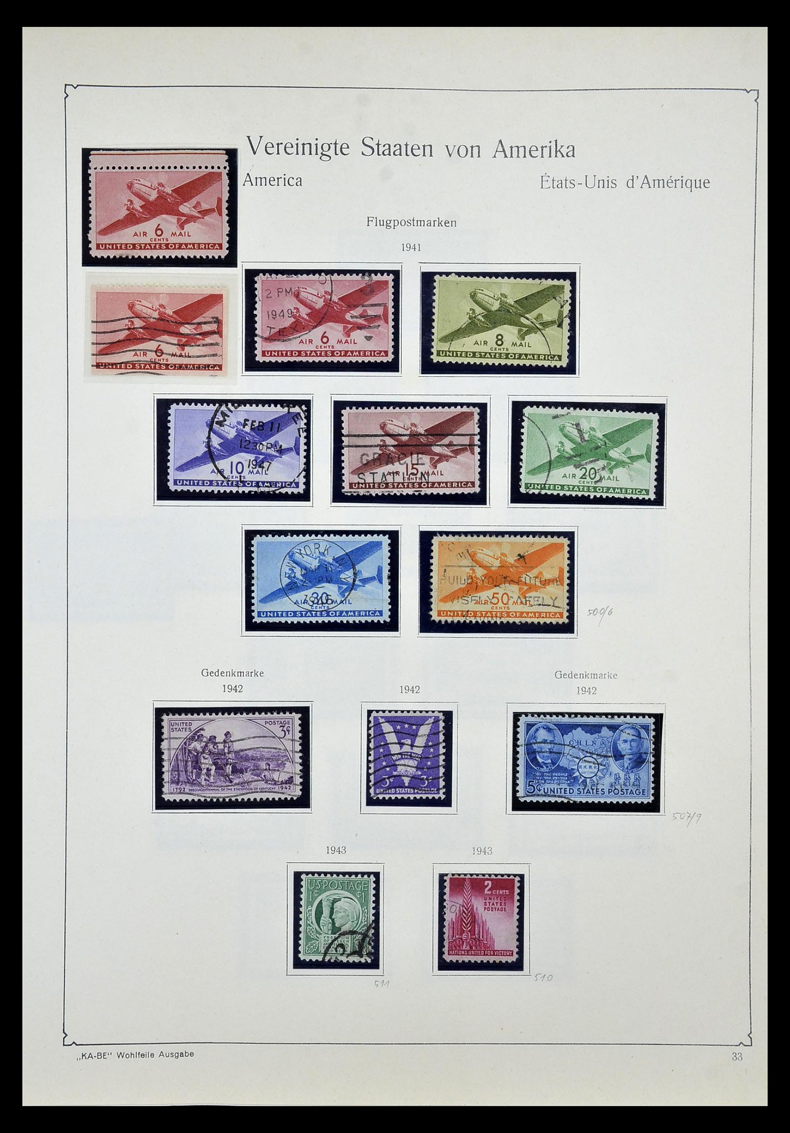 35102 047 - Stamp Collection 35102 USA 1851-1966.