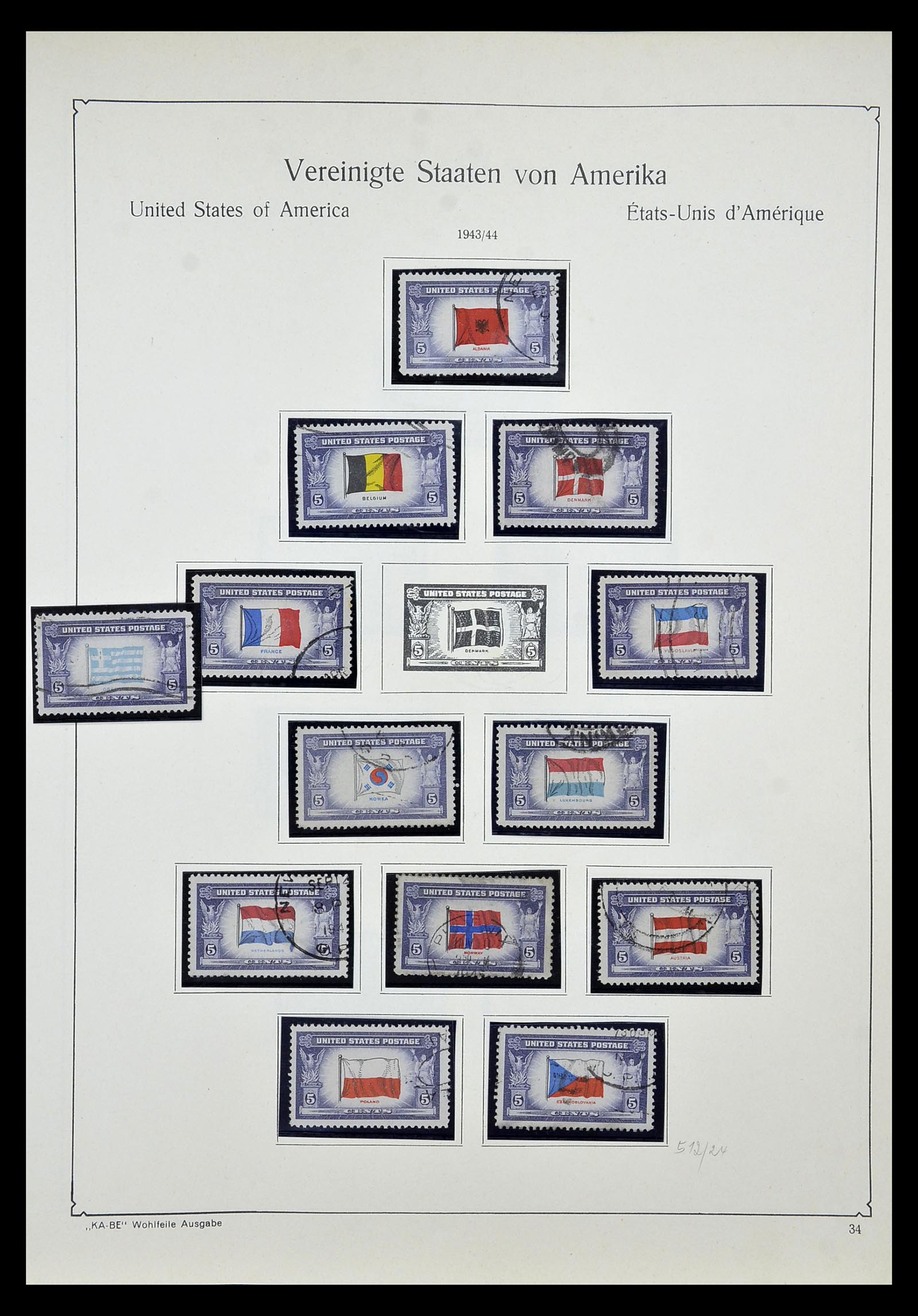 35102 048 - Postzegelverzameling 35102 USA 1851-1966.