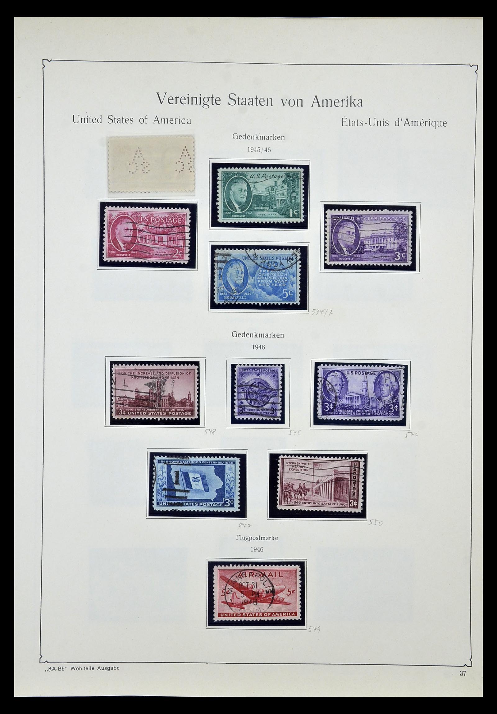 35102 051 - Postzegelverzameling 35102 USA 1851-1966.