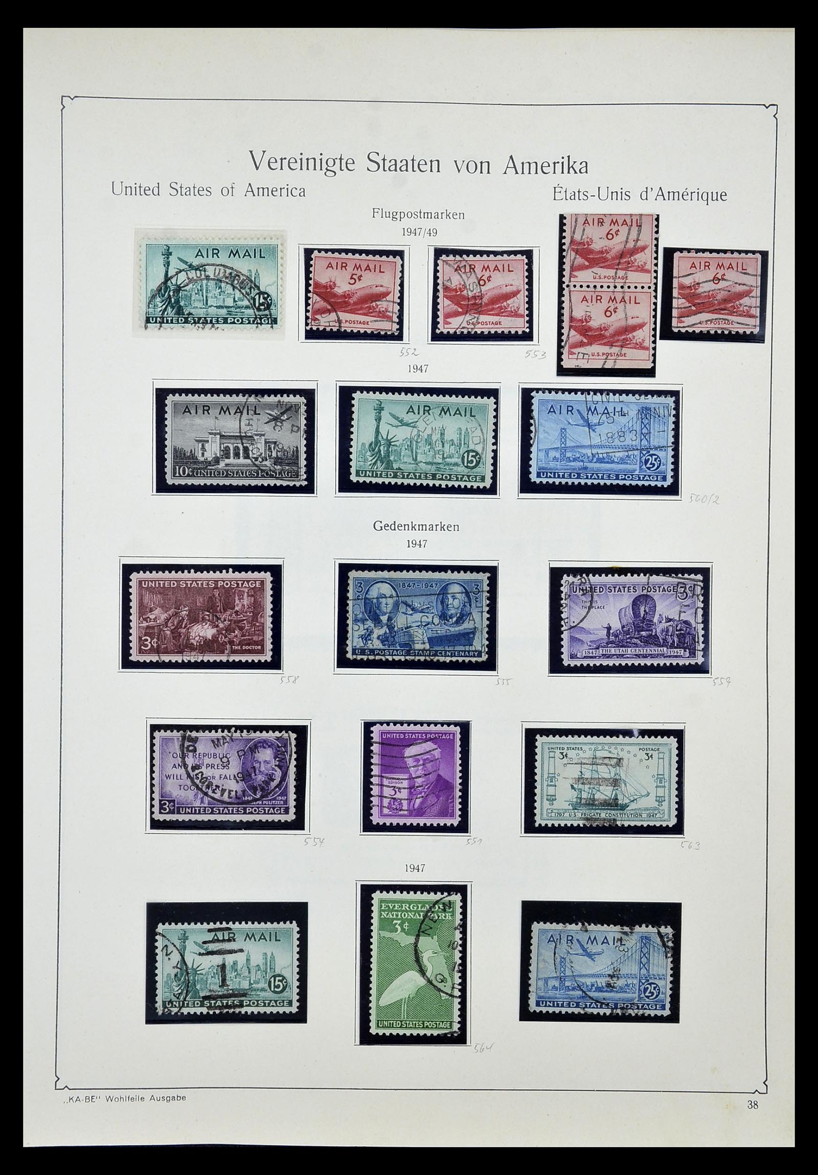 35102 052 - Postzegelverzameling 35102 USA 1851-1966.