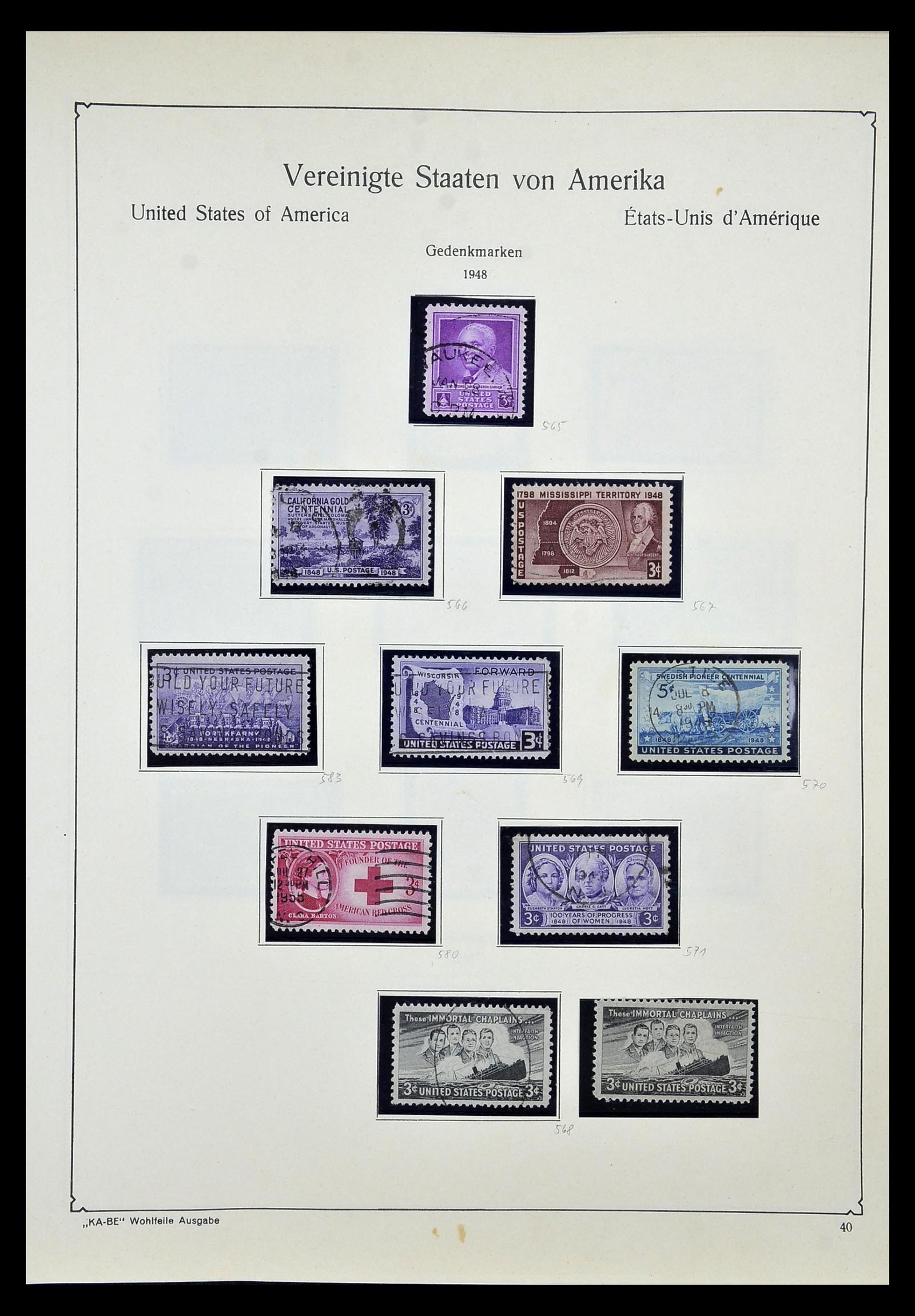 35102 054 - Postzegelverzameling 35102 USA 1851-1966.