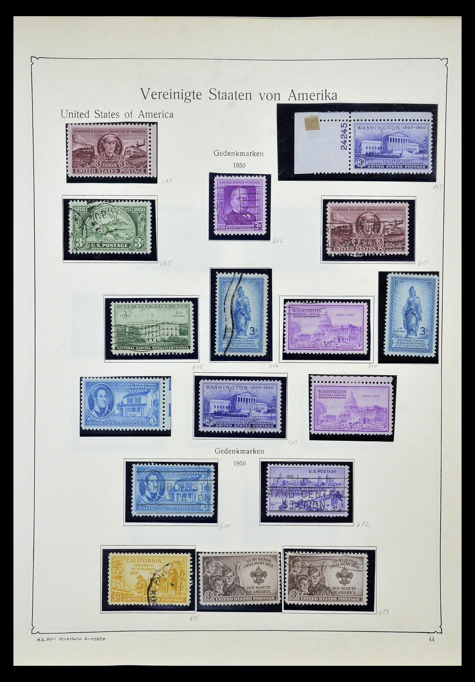 35102 058 - Postzegelverzameling 35102 USA 1851-1966.