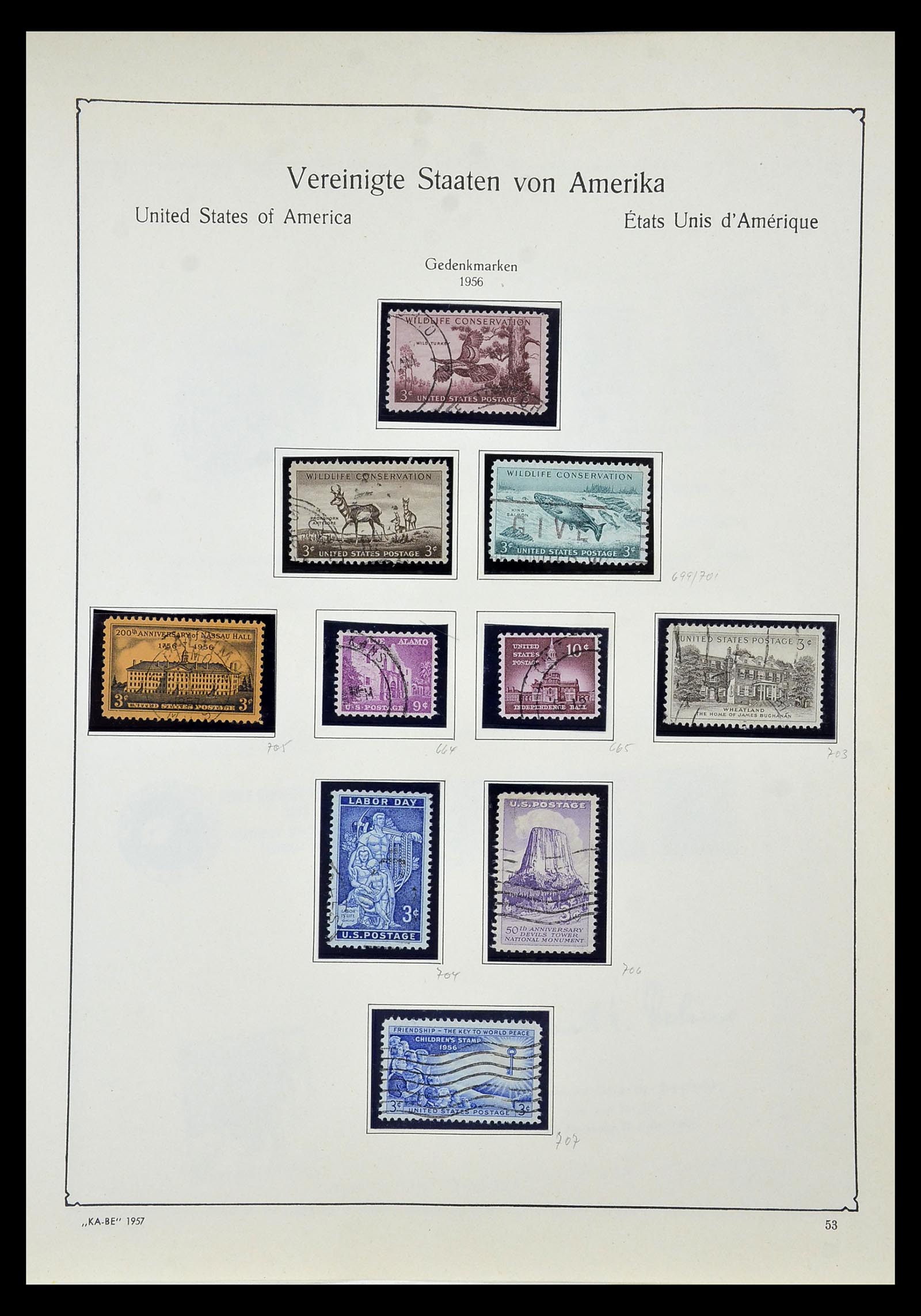 35102 068 - Postzegelverzameling 35102 USA 1851-1966.