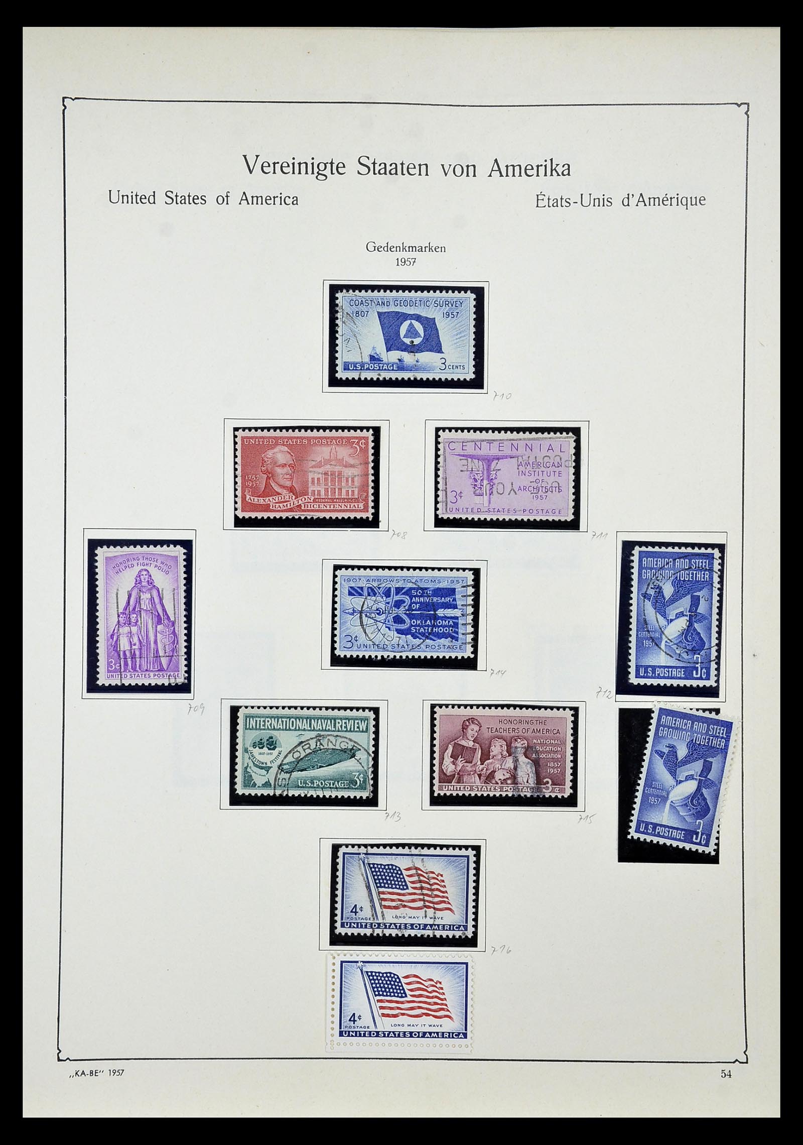 35102 070 - Postzegelverzameling 35102 USA 1851-1966.