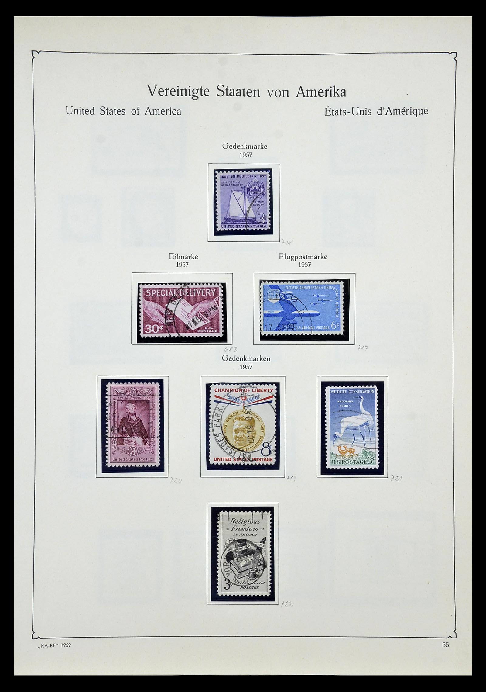 35102 071 - Postzegelverzameling 35102 USA 1851-1966.