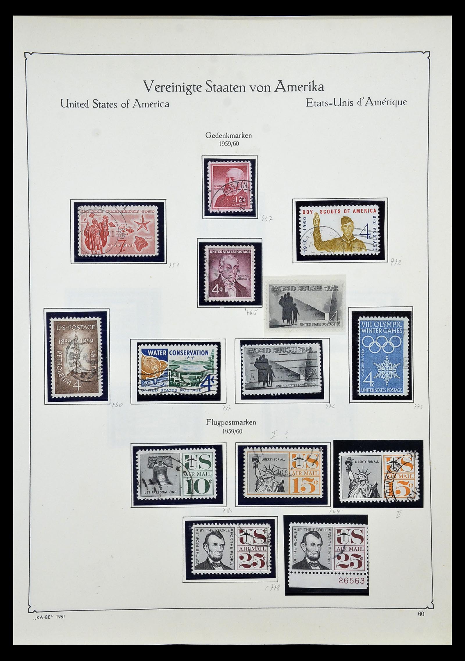 35102 076 - Postzegelverzameling 35102 USA 1851-1966.
