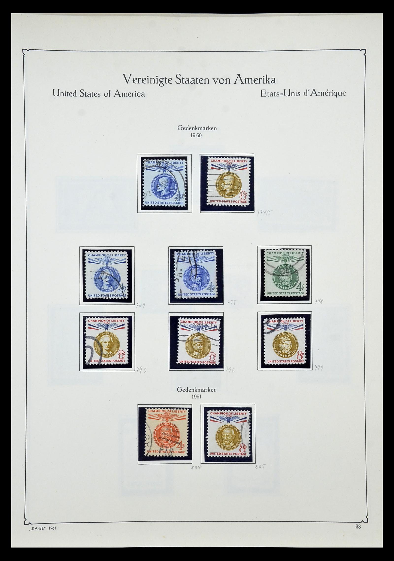 35102 078 - Stamp Collection 35102 USA 1851-1966.