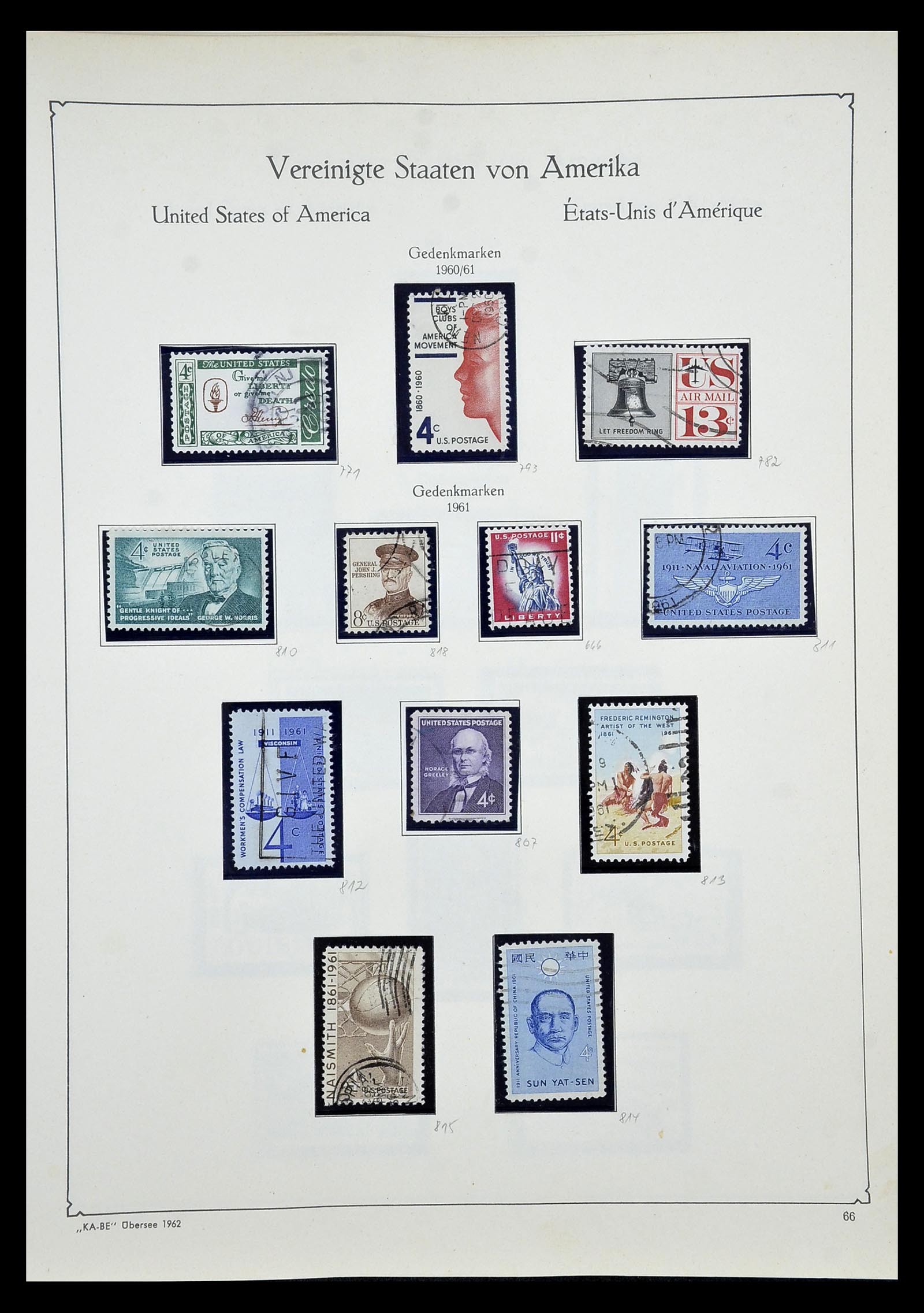 35102 081 - Postzegelverzameling 35102 USA 1851-1966.