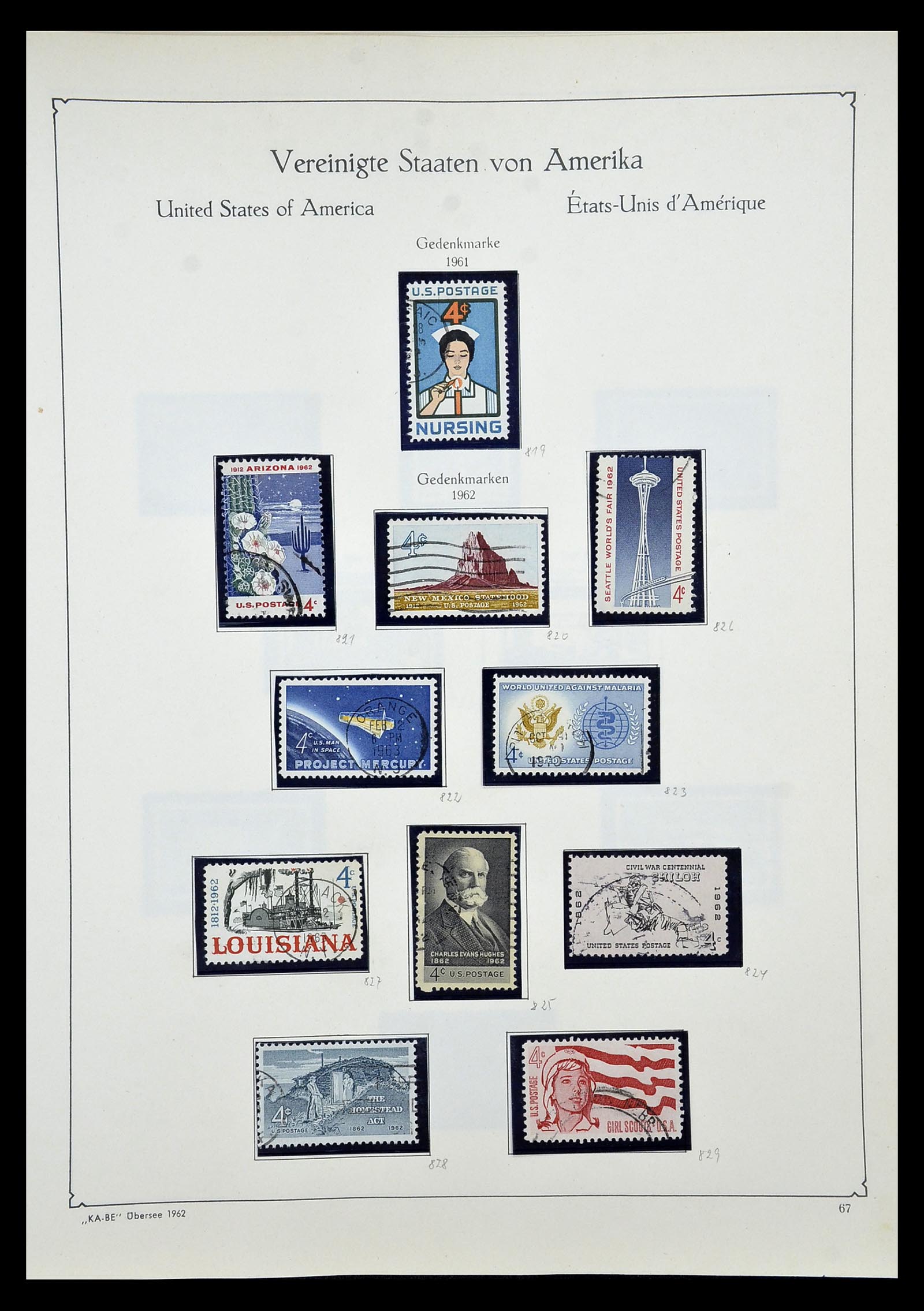 35102 082 - Postzegelverzameling 35102 USA 1851-1966.