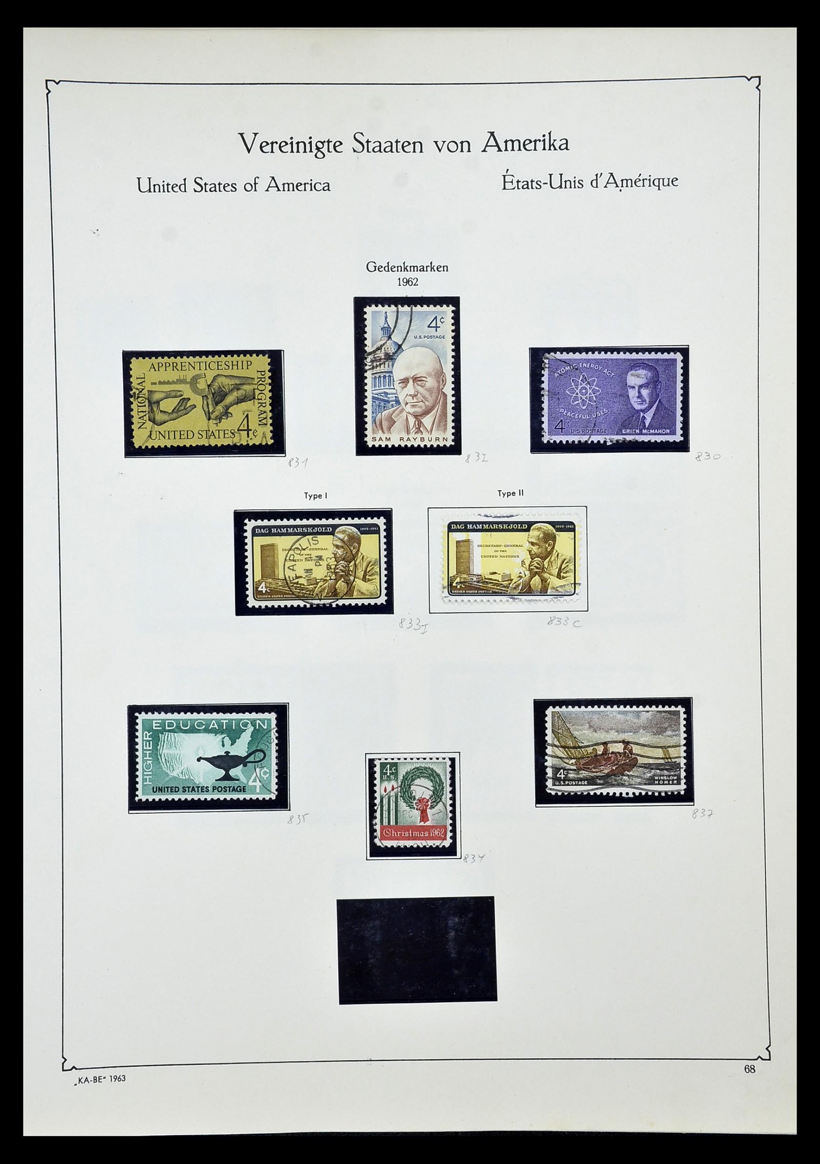 35102 083 - Postzegelverzameling 35102 USA 1851-1966.