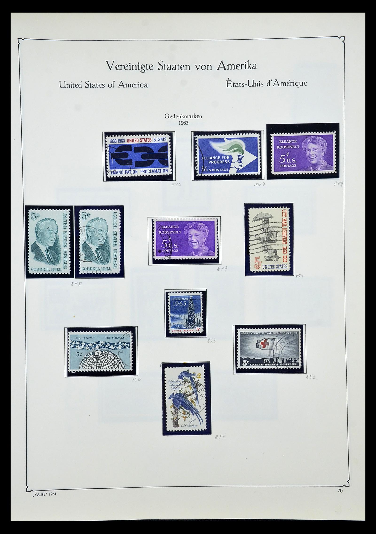 35102 085 - Postzegelverzameling 35102 USA 1851-1966.
