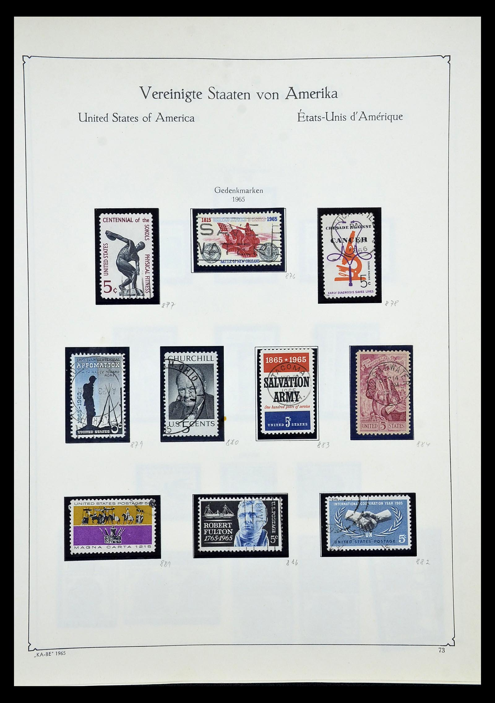 35102 088 - Postzegelverzameling 35102 USA 1851-1966.