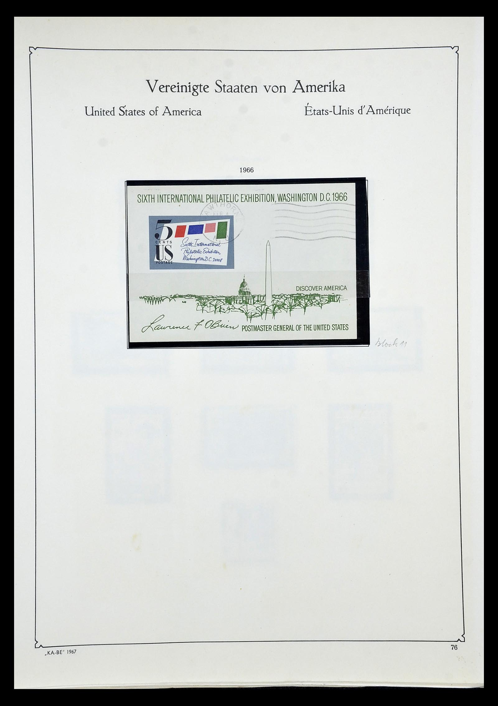 35102 092 - Postzegelverzameling 35102 USA 1851-1966.