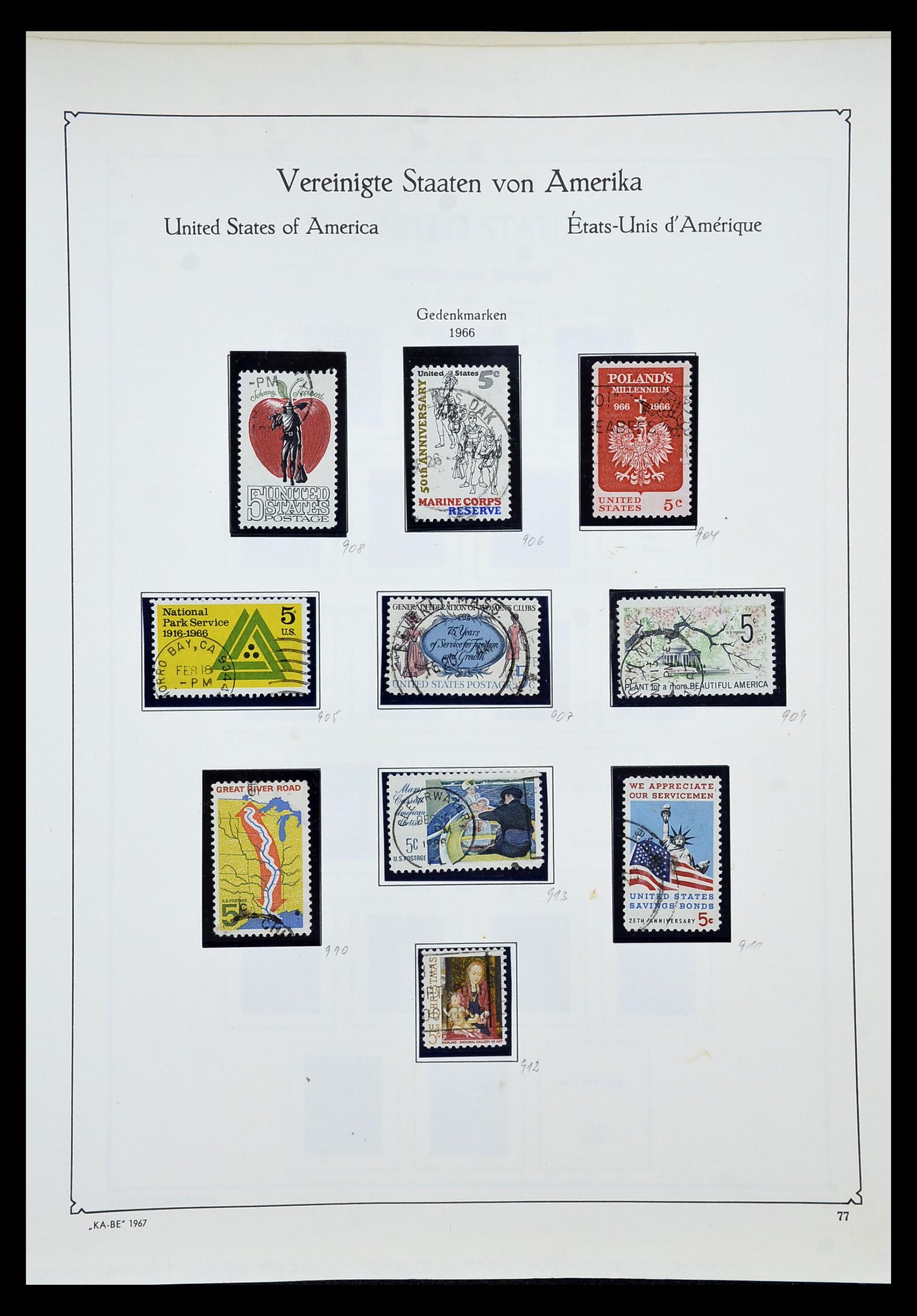 35102 093 - Stamp Collection 35102 USA 1851-1966.