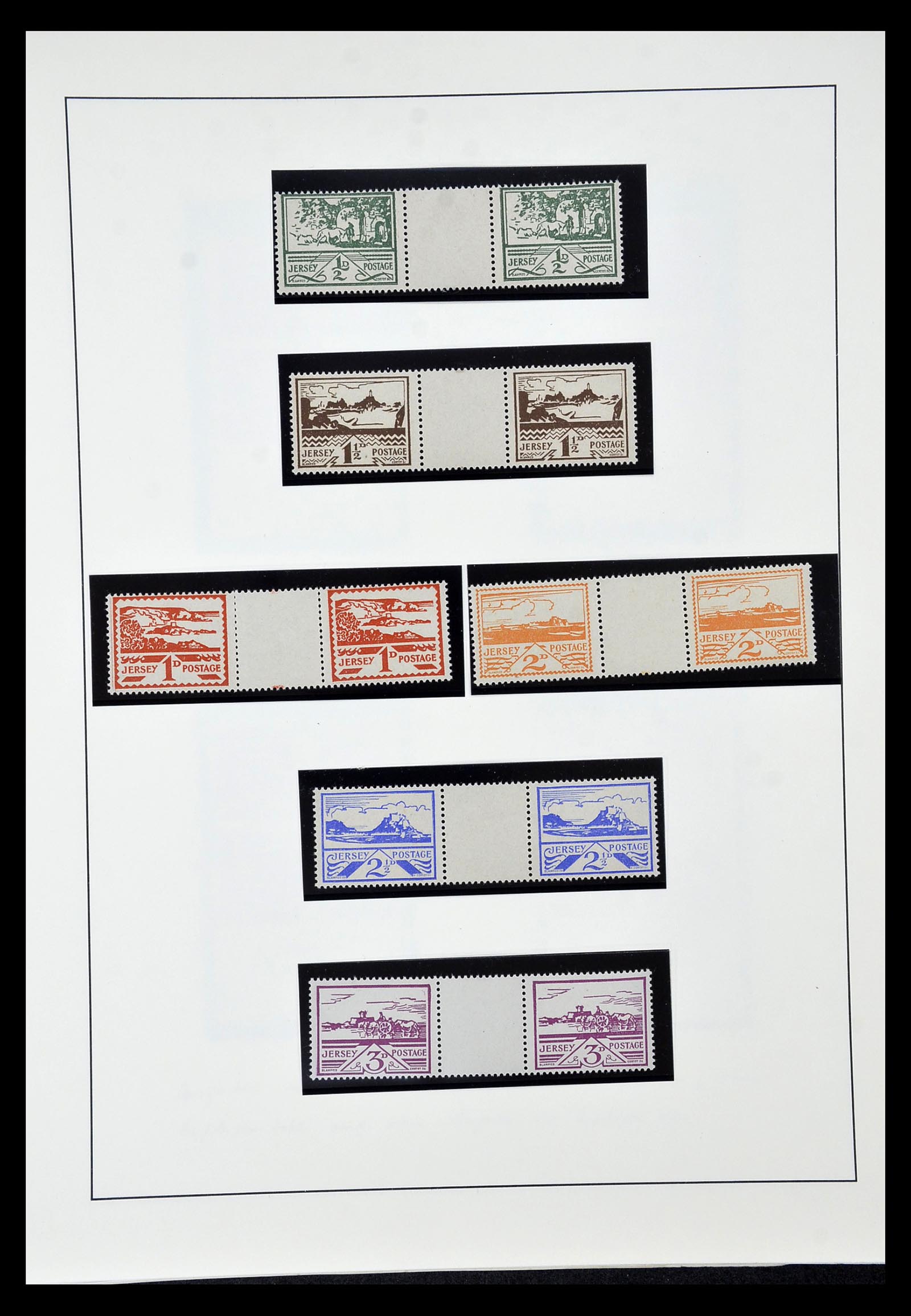 35103 007 - Postzegelverzameling 35103 Duitse bezetting Kanaaleilanden 1941-1945.