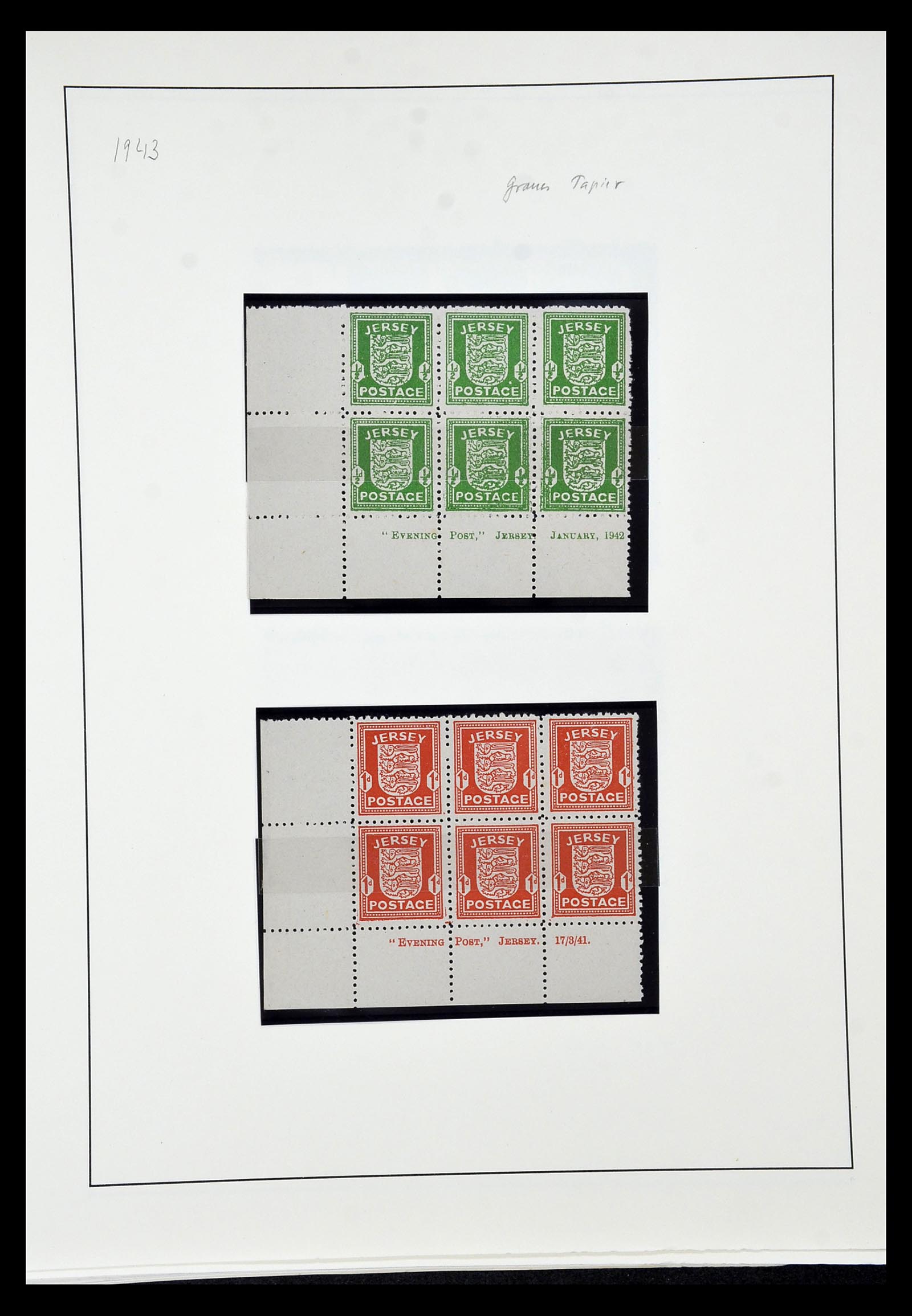 35103 011 - Postzegelverzameling 35103 Duitse bezetting Kanaaleilanden 1941-1945.
