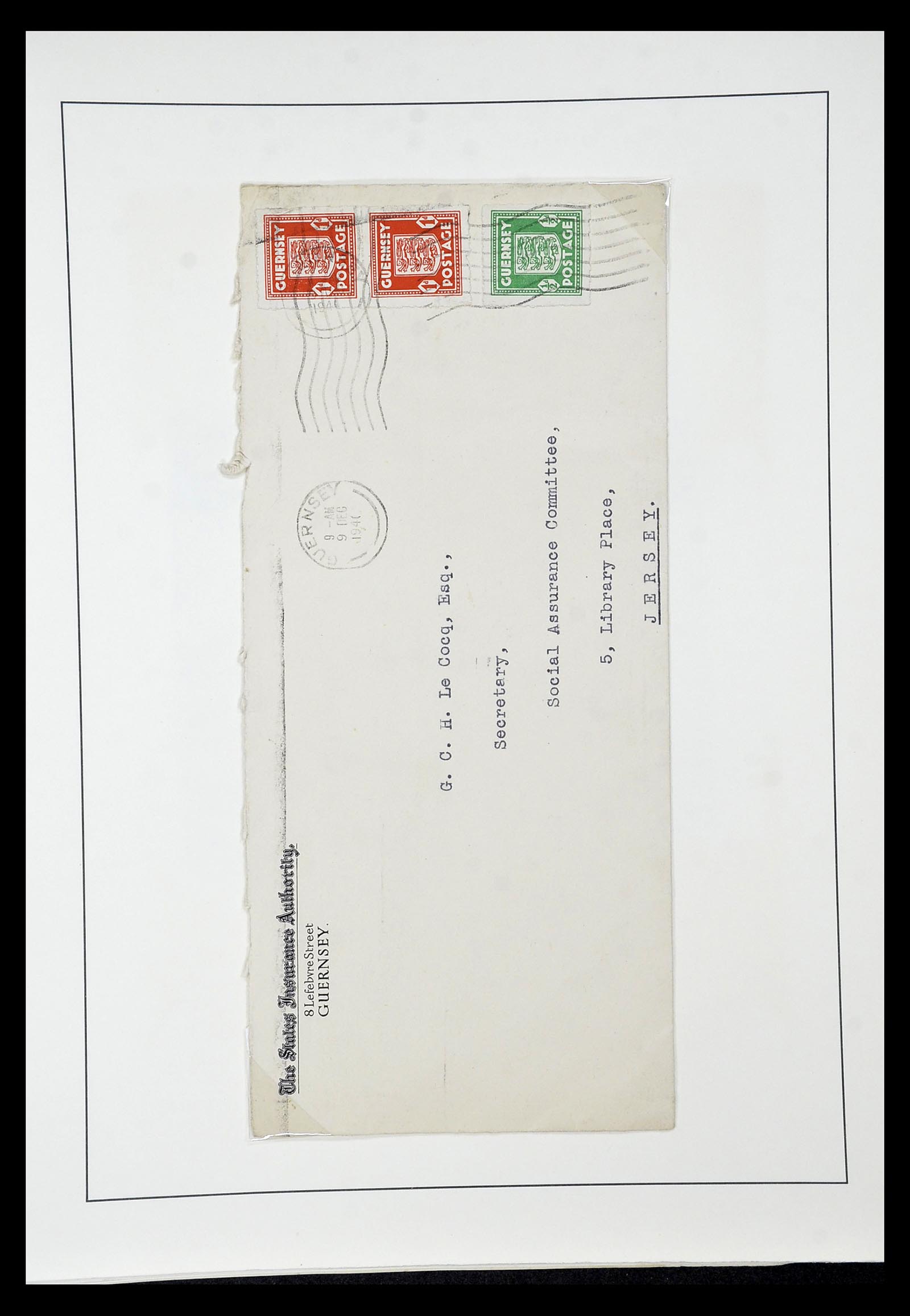35103 012 - Postzegelverzameling 35103 Duitse bezetting Kanaaleilanden 1941-1945.