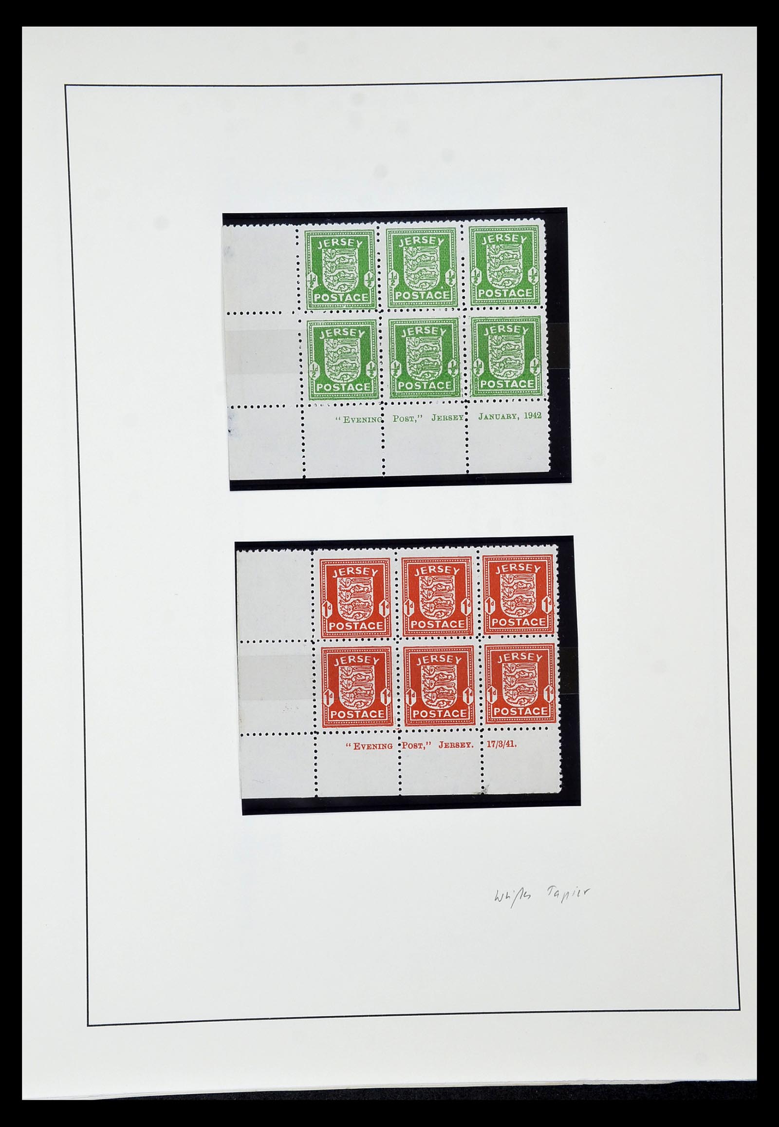 35103 013 - Postzegelverzameling 35103 Duitse bezetting Kanaaleilanden 1941-1945.
