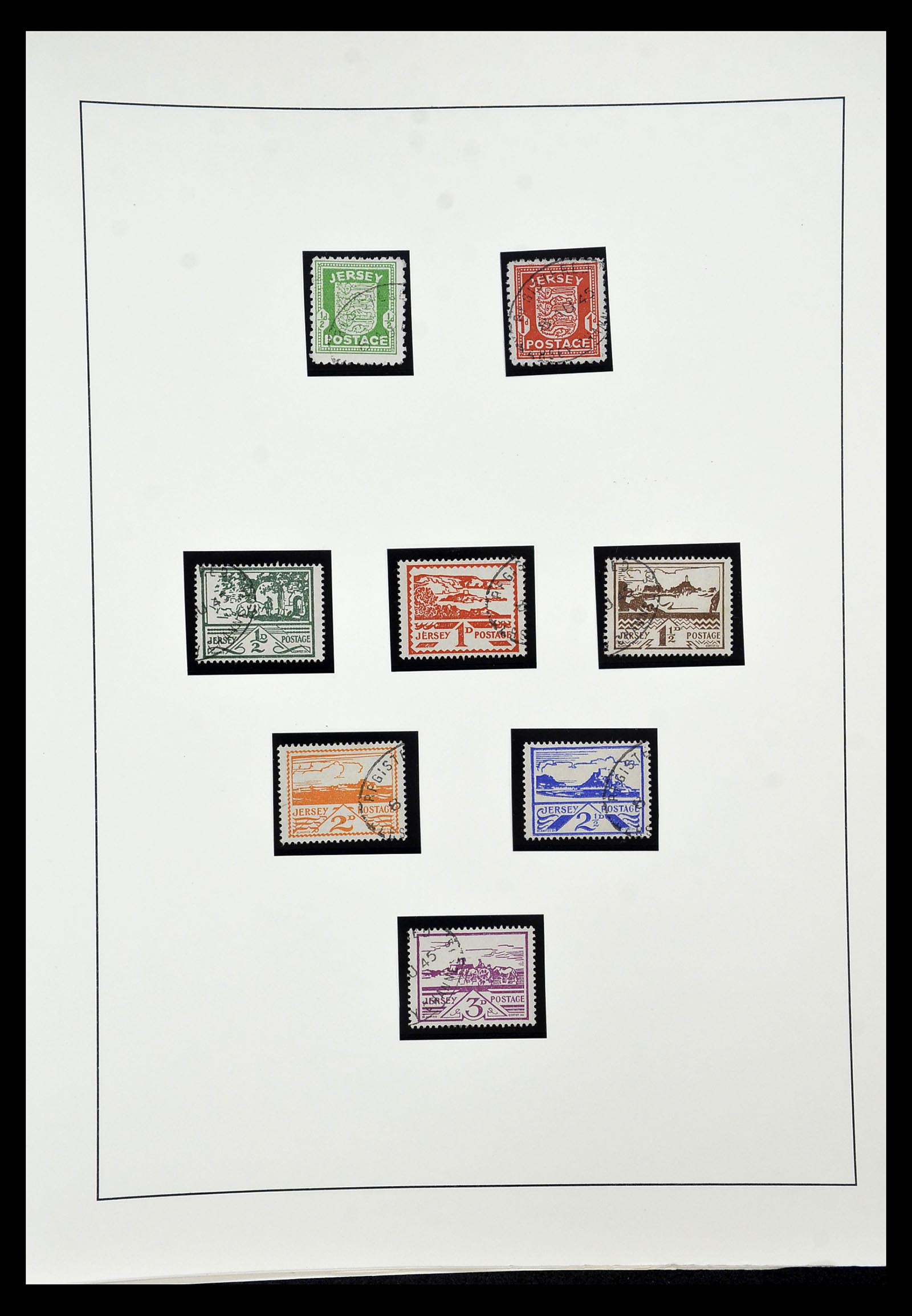 35103 021 - Postzegelverzameling 35103 Duitse bezetting Kanaaleilanden 1941-1945.