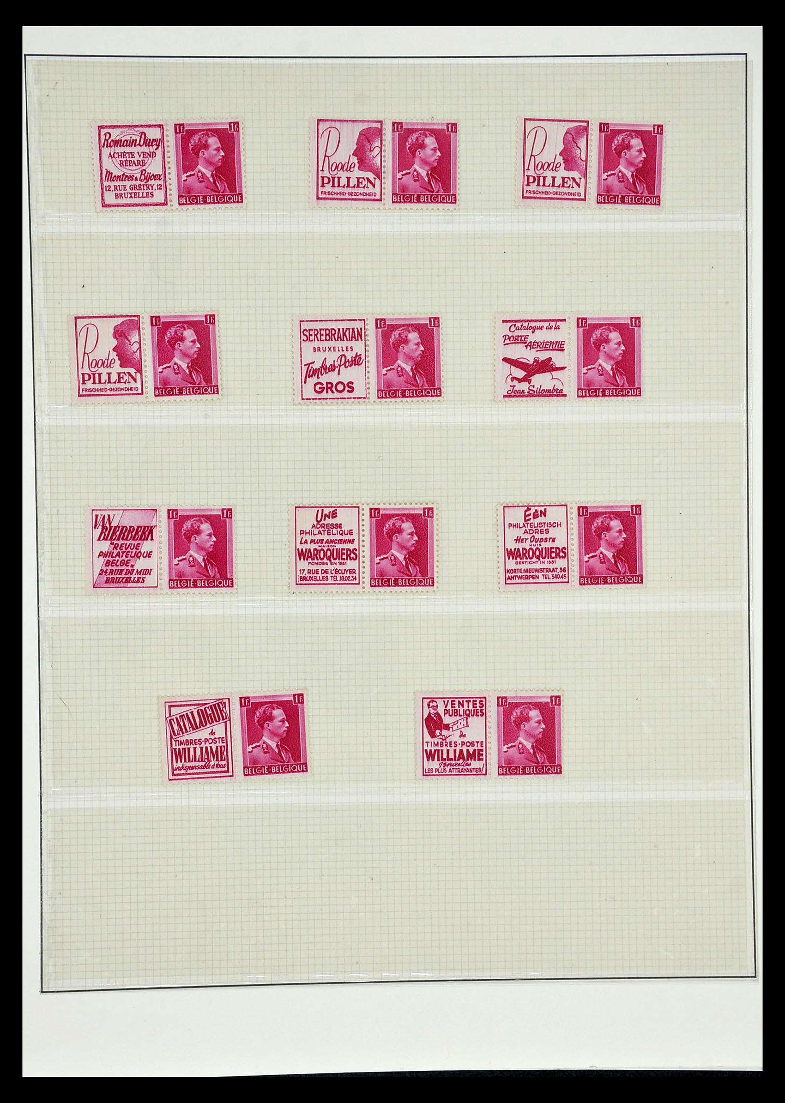 35104 003 - Postzegelverzameling 35104 België specialiteiten 1920-1990.