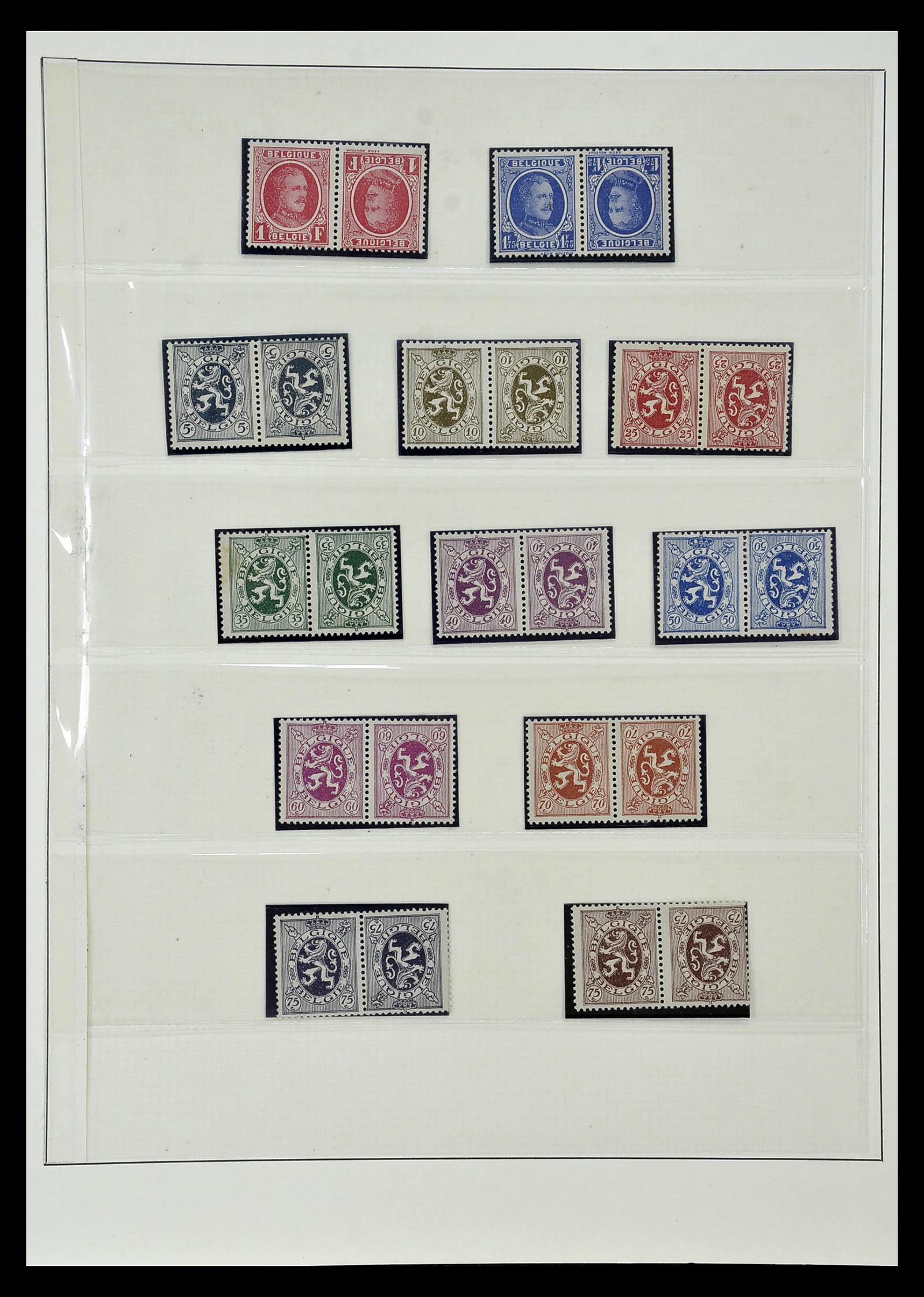 35104 004 - Postzegelverzameling 35104 België specialiteiten 1920-1990.