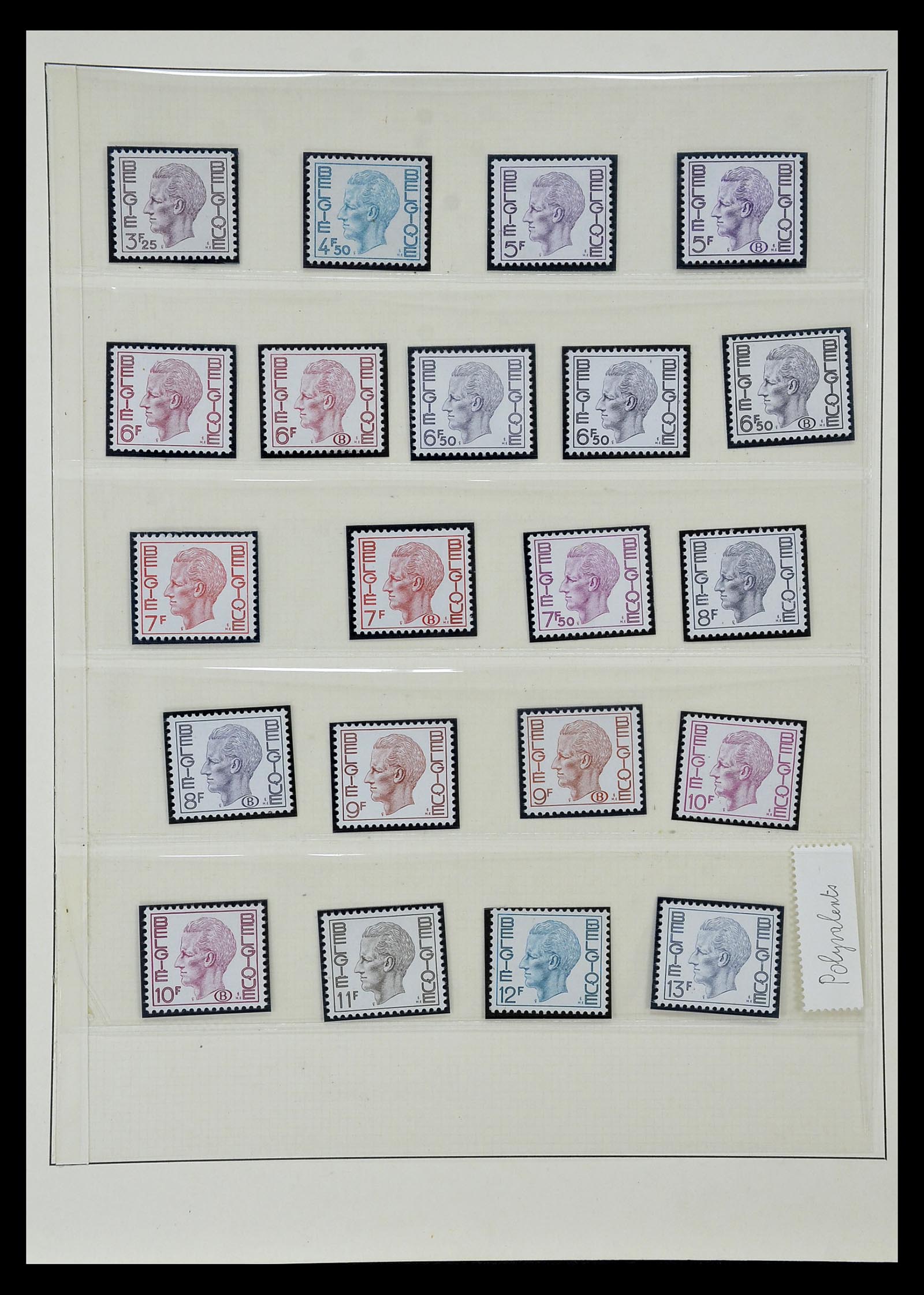 35104 008 - Postzegelverzameling 35104 België specialiteiten 1920-1990.