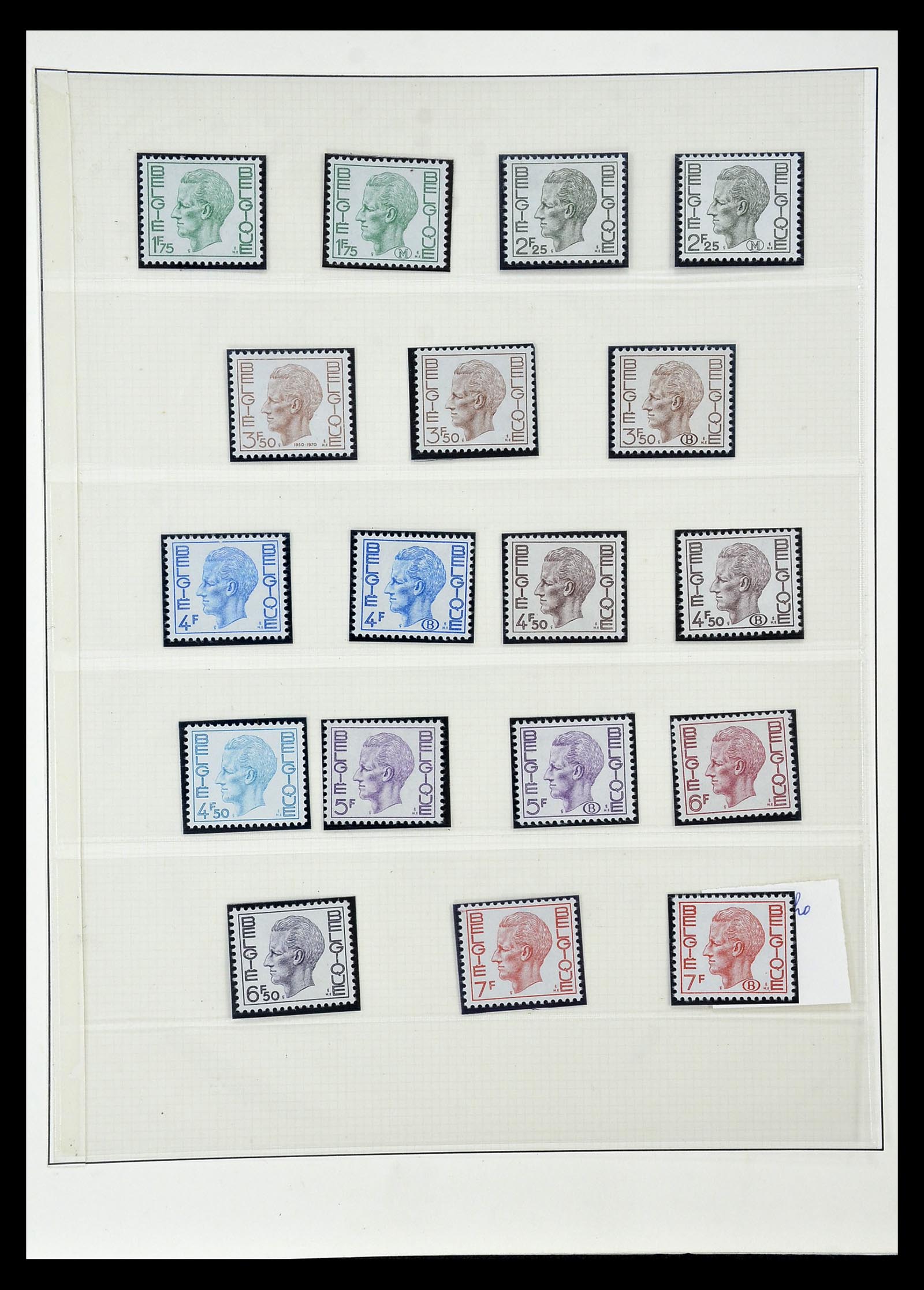 35104 010 - Postzegelverzameling 35104 België specialiteiten 1920-1990.