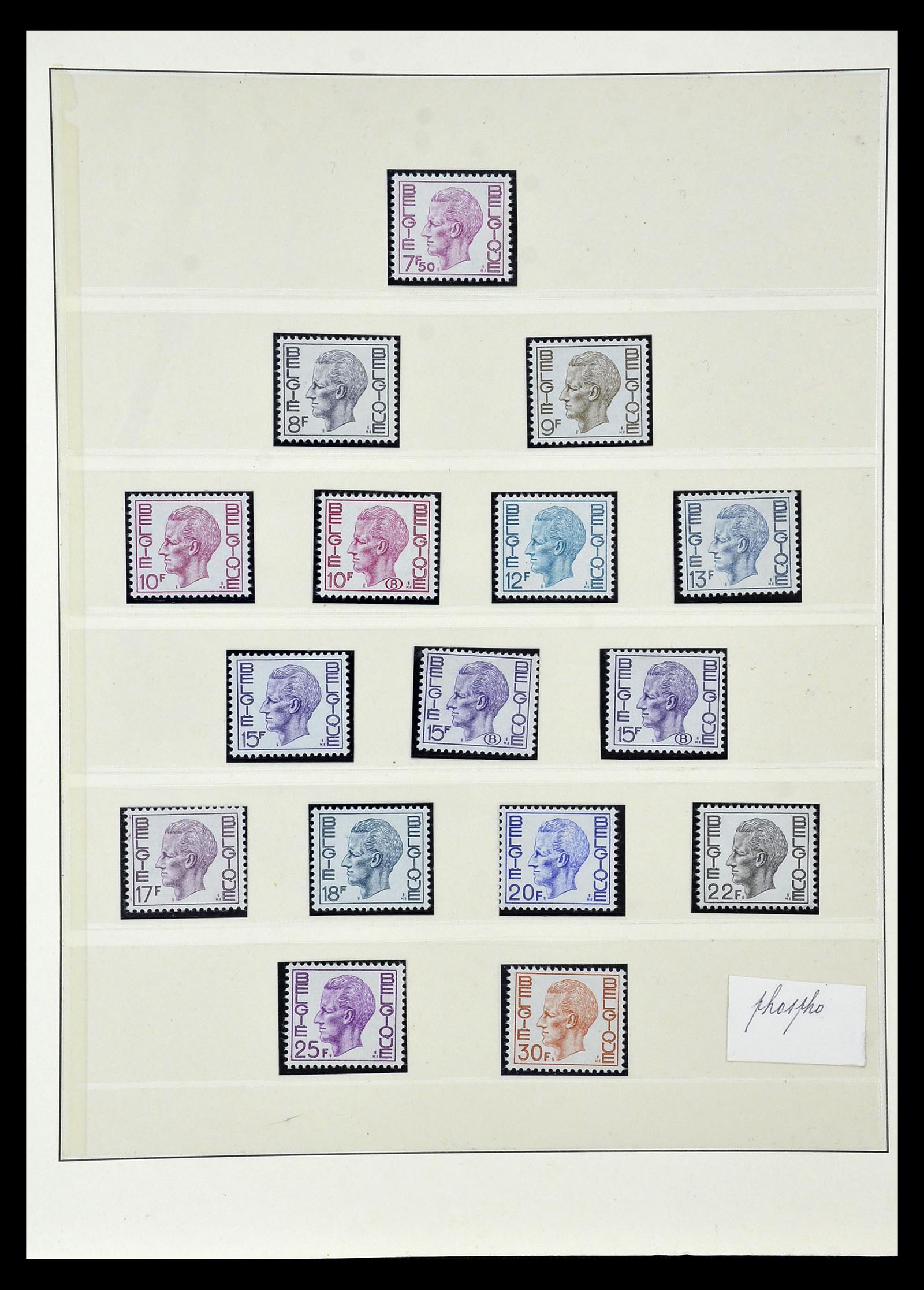 35104 011 - Postzegelverzameling 35104 België specialiteiten 1920-1990.