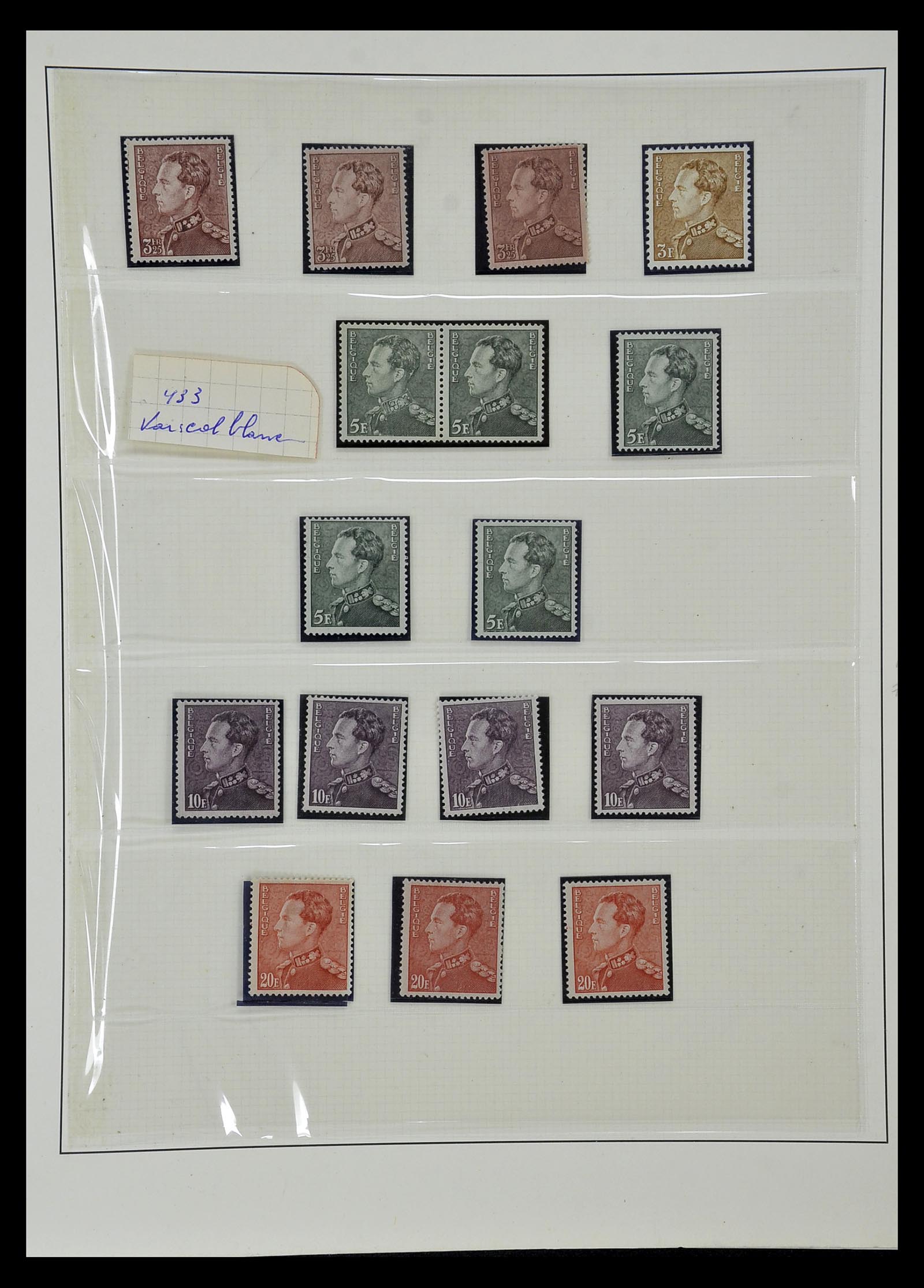 35104 018 - Postzegelverzameling 35104 België specialiteiten 1920-1990.