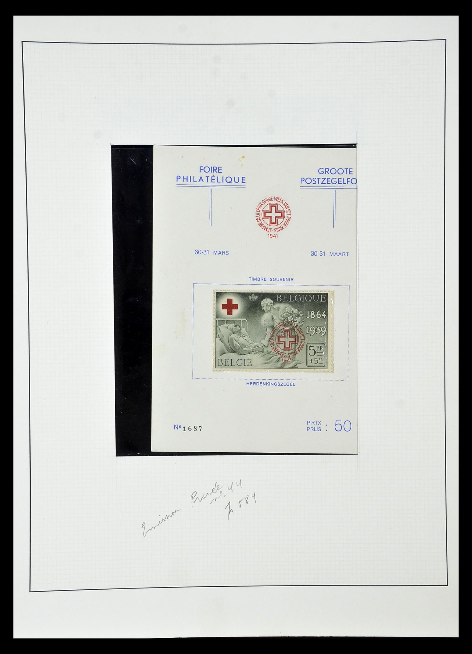 35104 021 - Postzegelverzameling 35104 België specialiteiten 1920-1990.